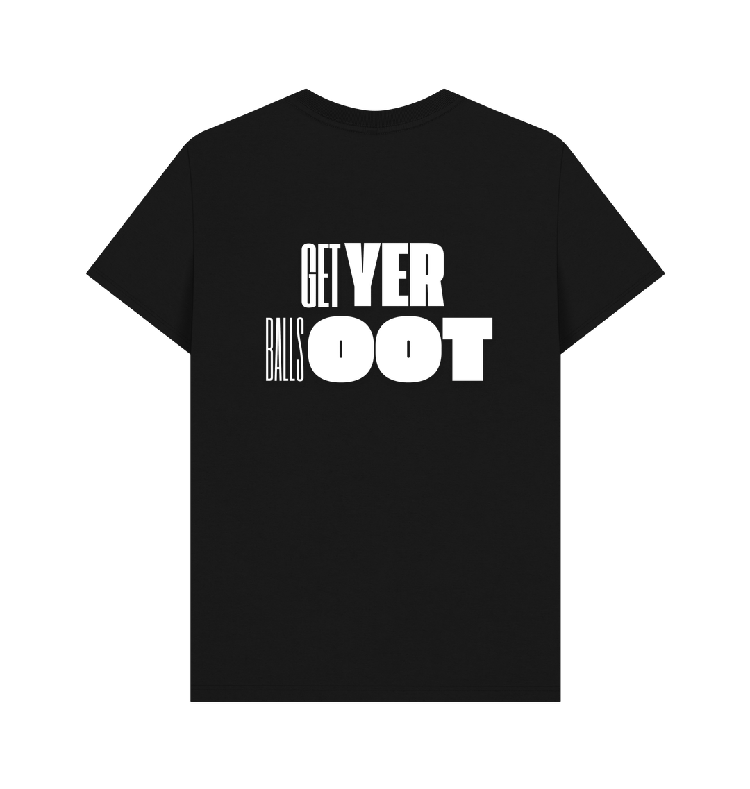 Black Printed T-shirt Back