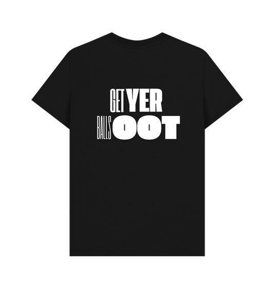 Black Printed T-shirt Back