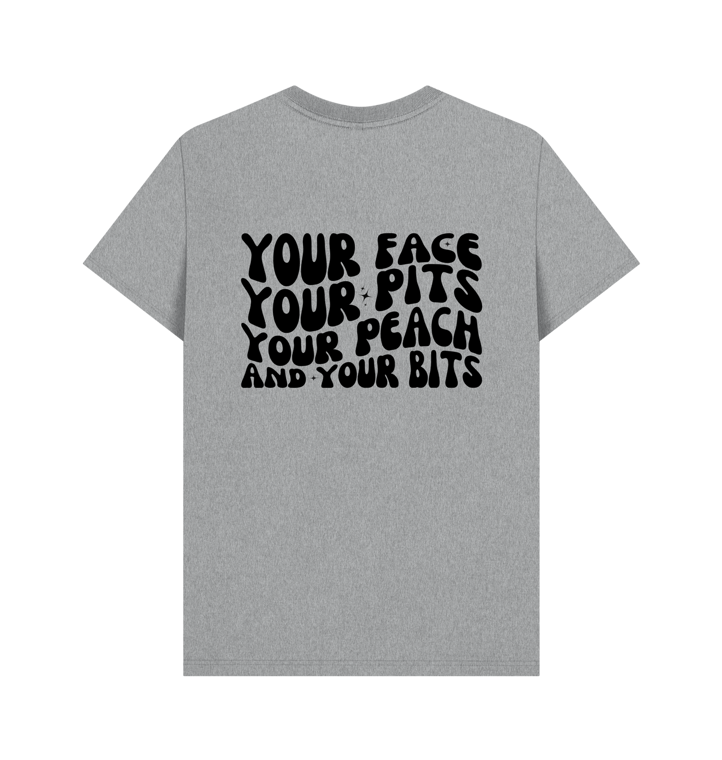 Athletic Grey Printed T-shirt Back