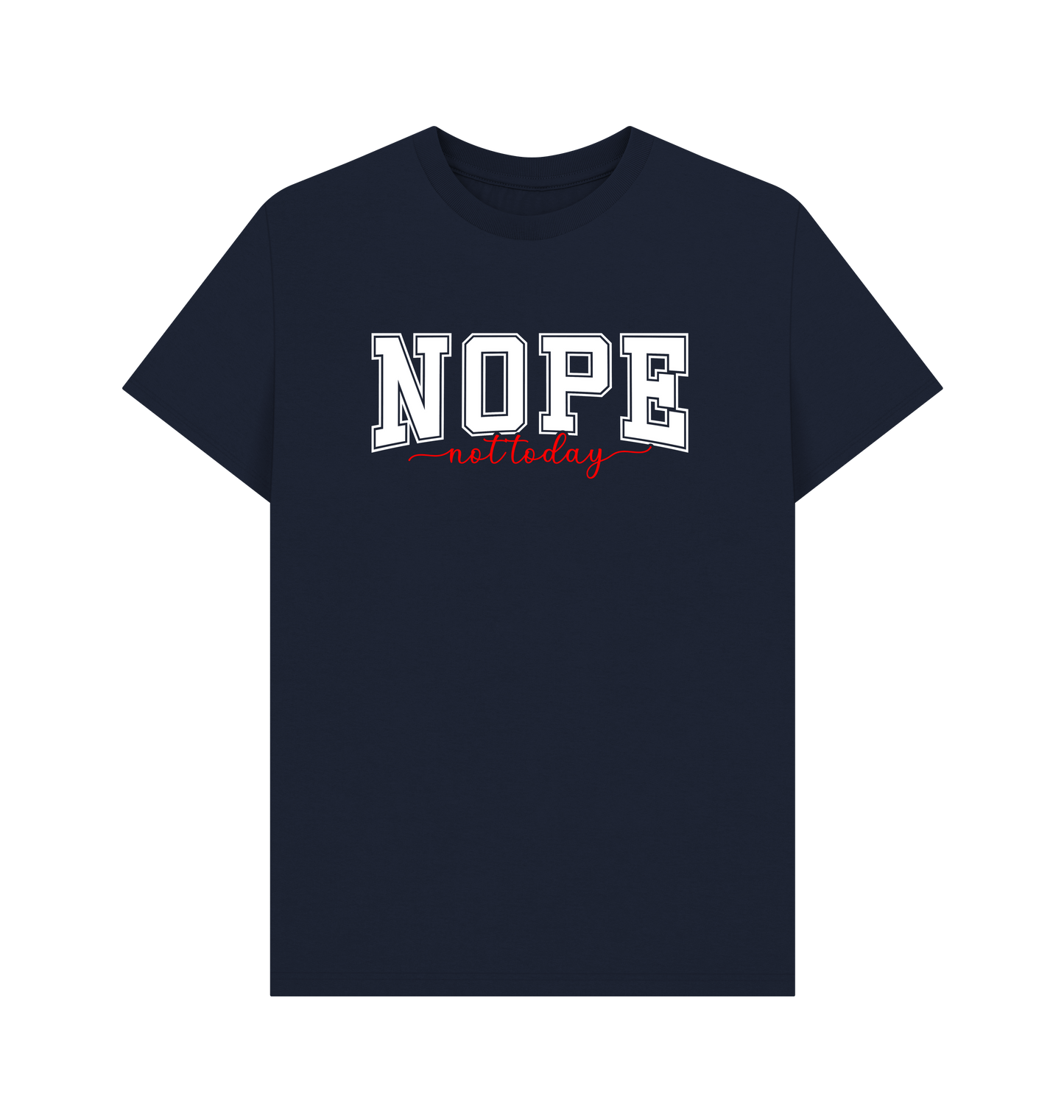 Navy Blue Printed T-shirt Front