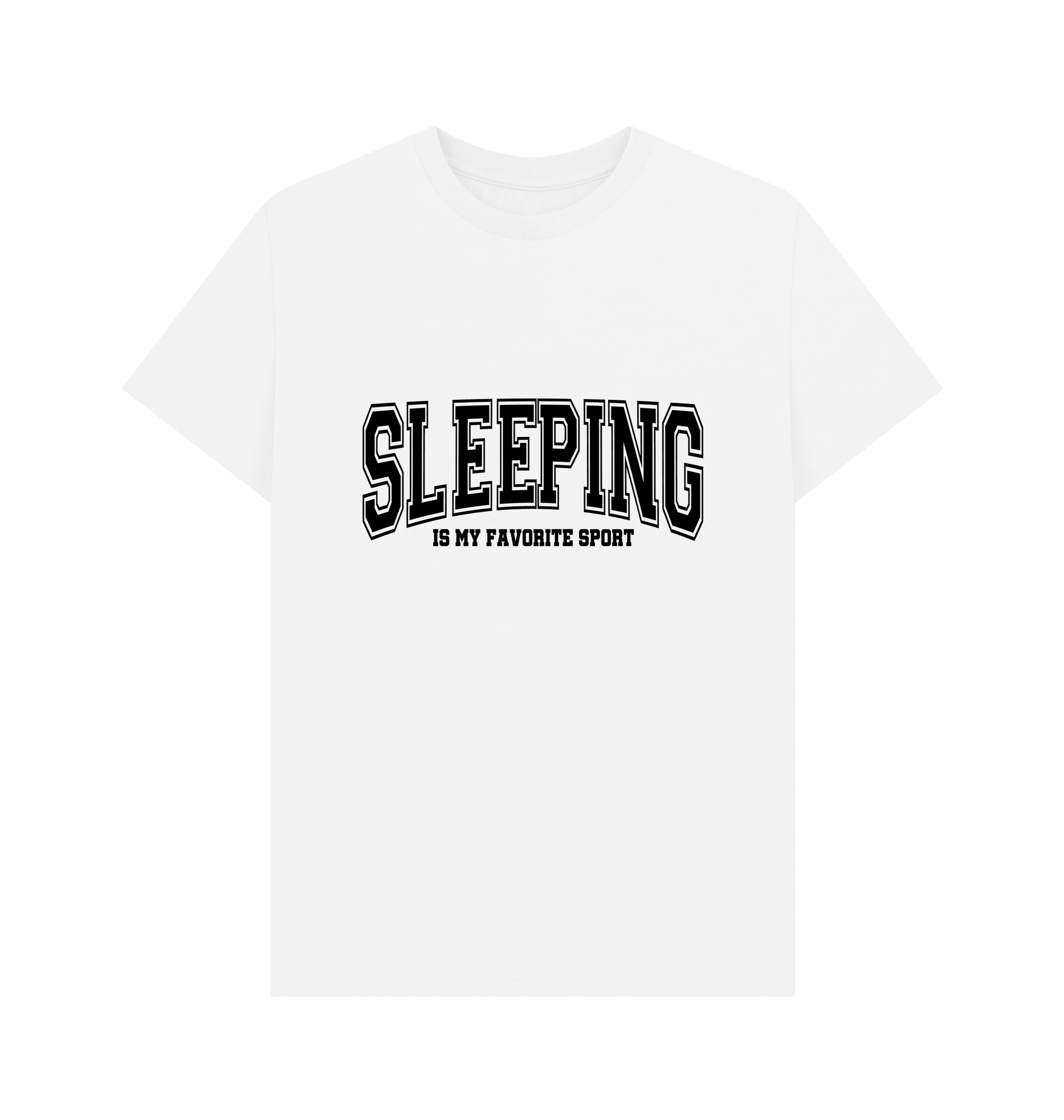 White Printed T-shirt Front
