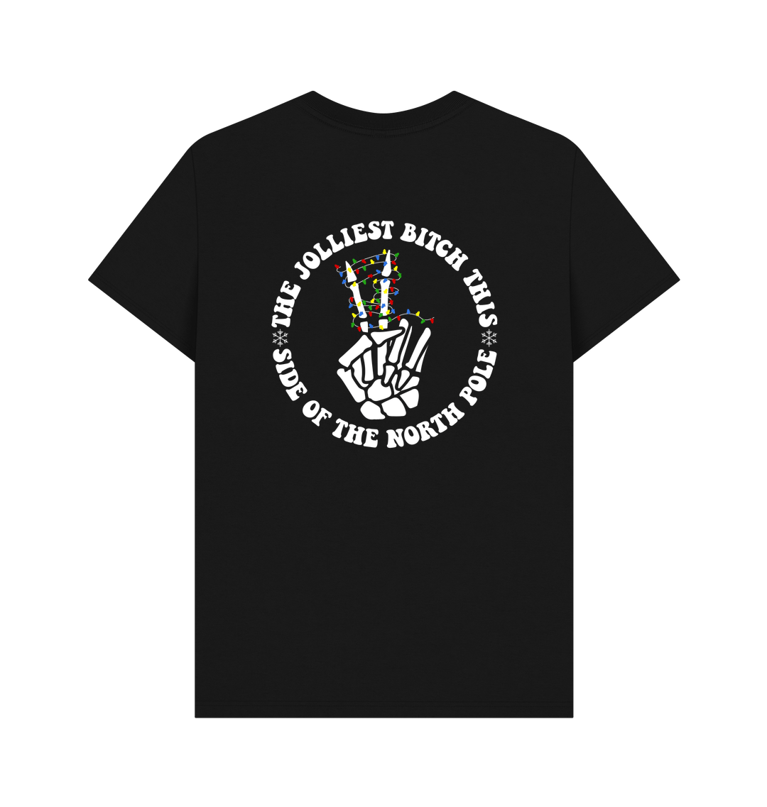 Black Printed T-shirt Back