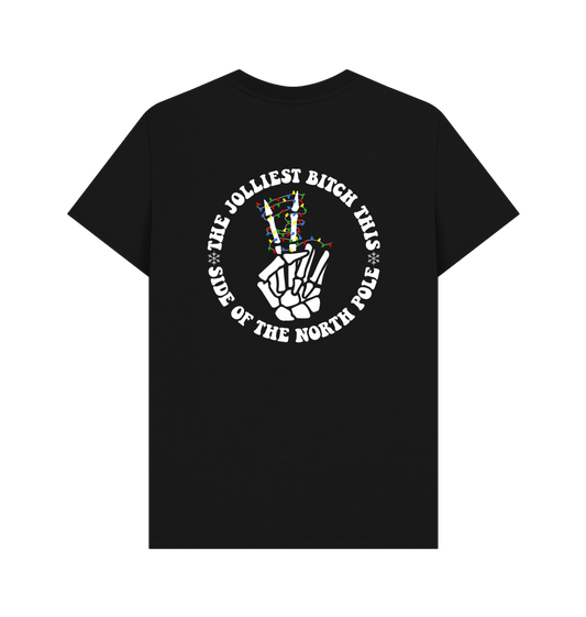 Black Printed T-shirt Back