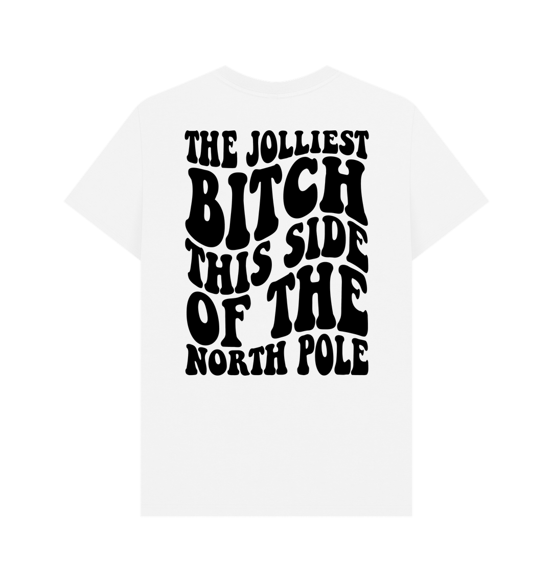 White Printed T-shirt Back