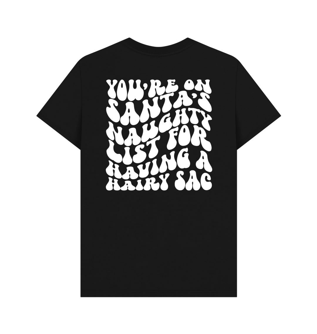Black Printed T-shirt Back