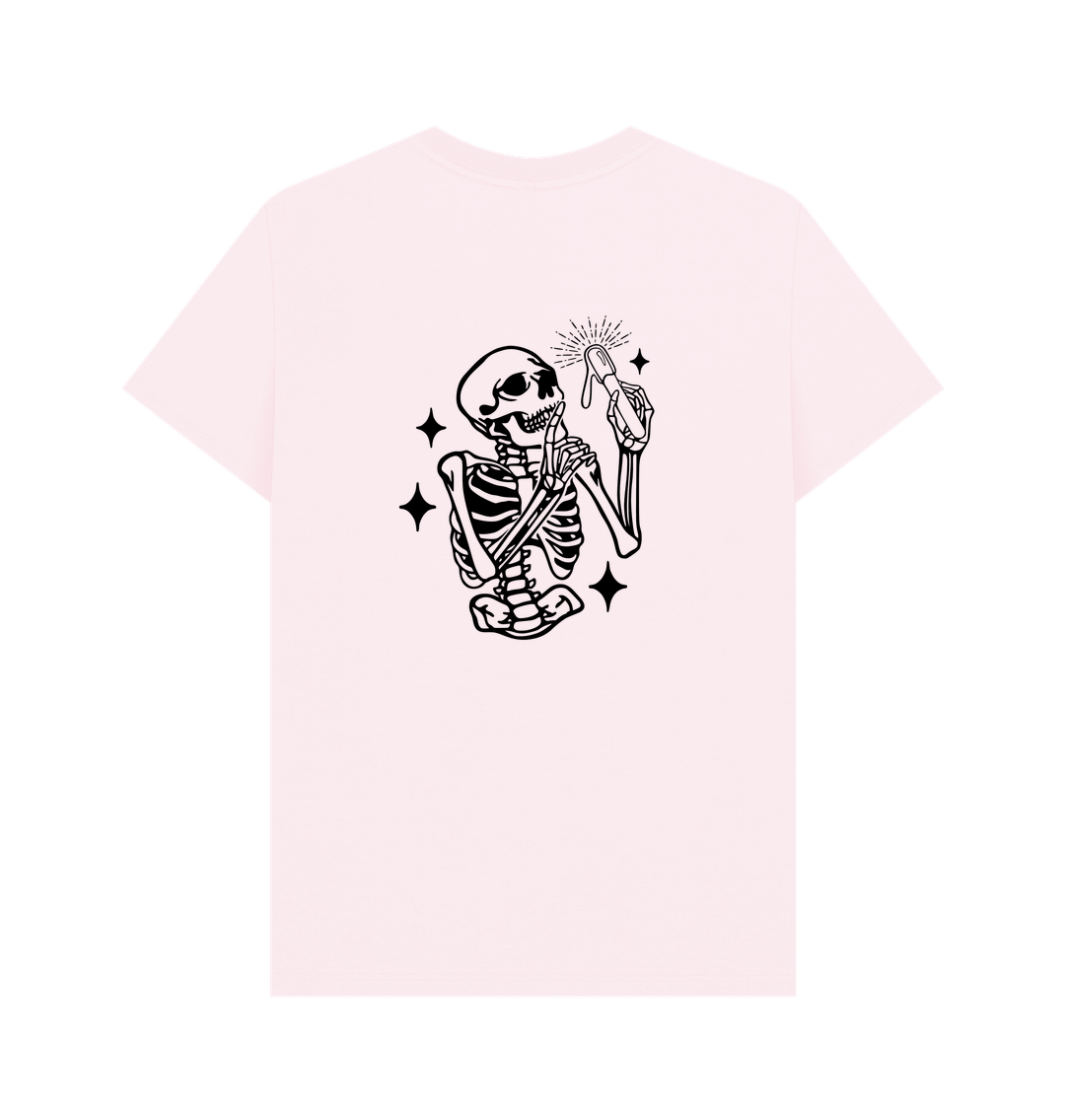Pink BACK DESIGN - SKELETON black