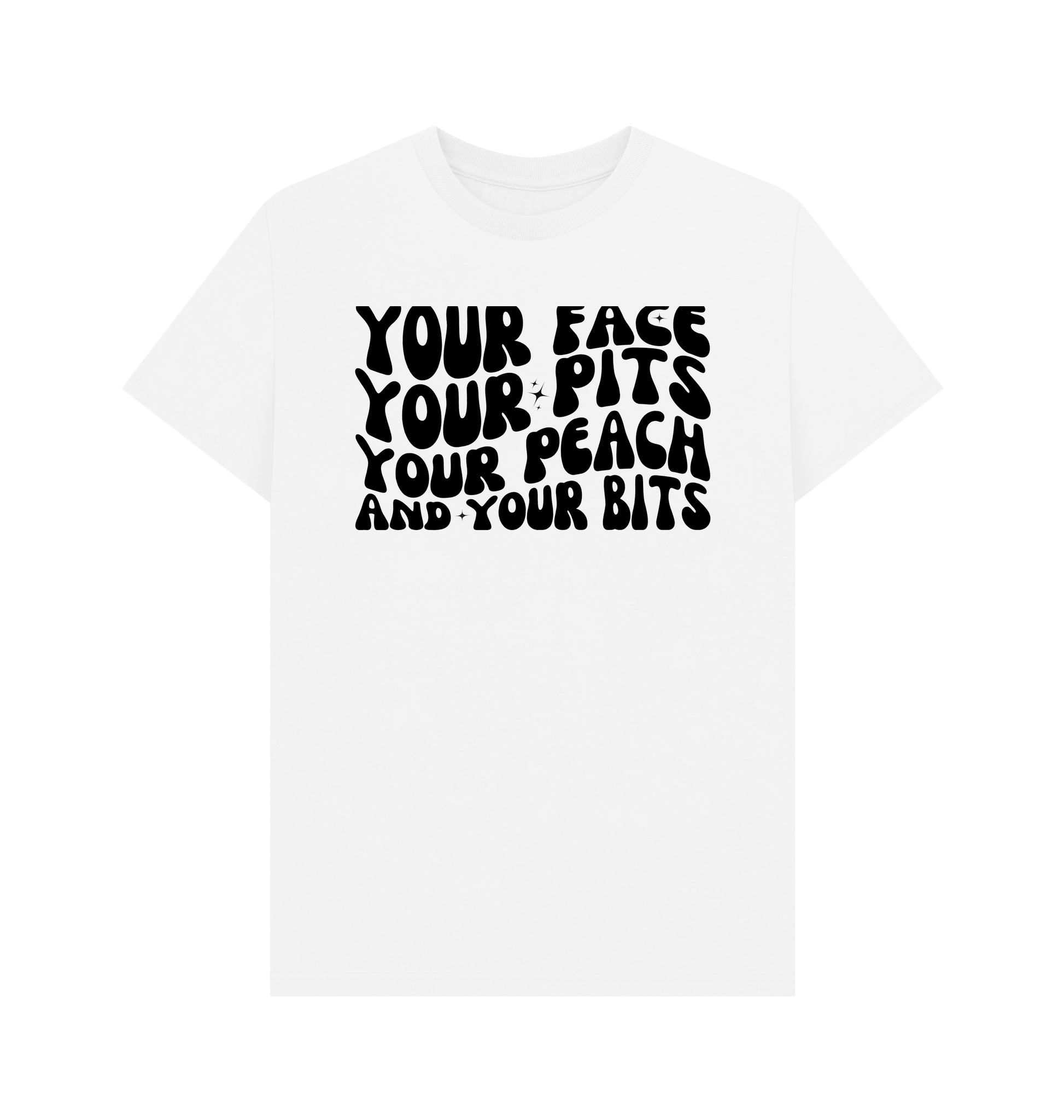White Printed T-shirt Front