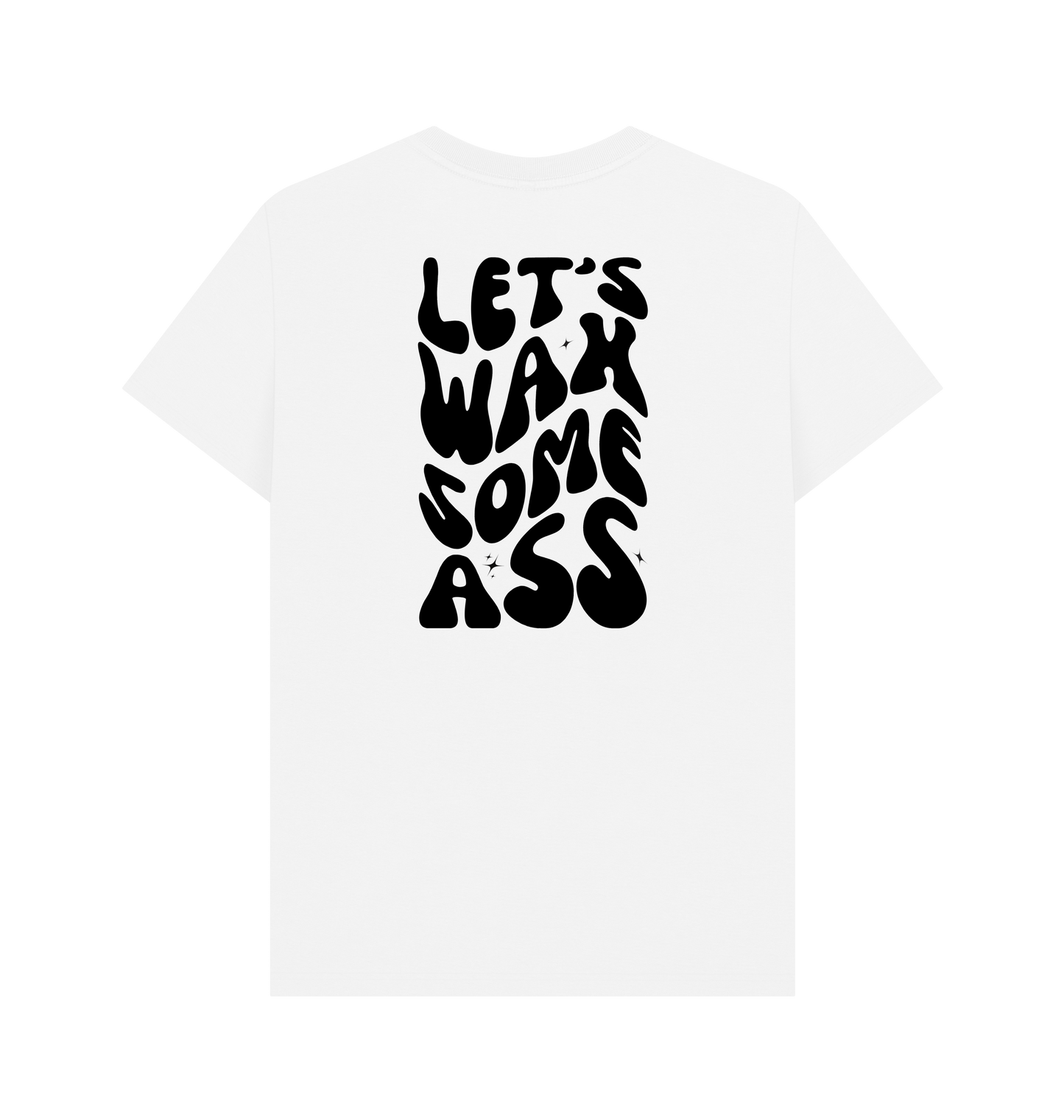 White Printed T-shirt Back