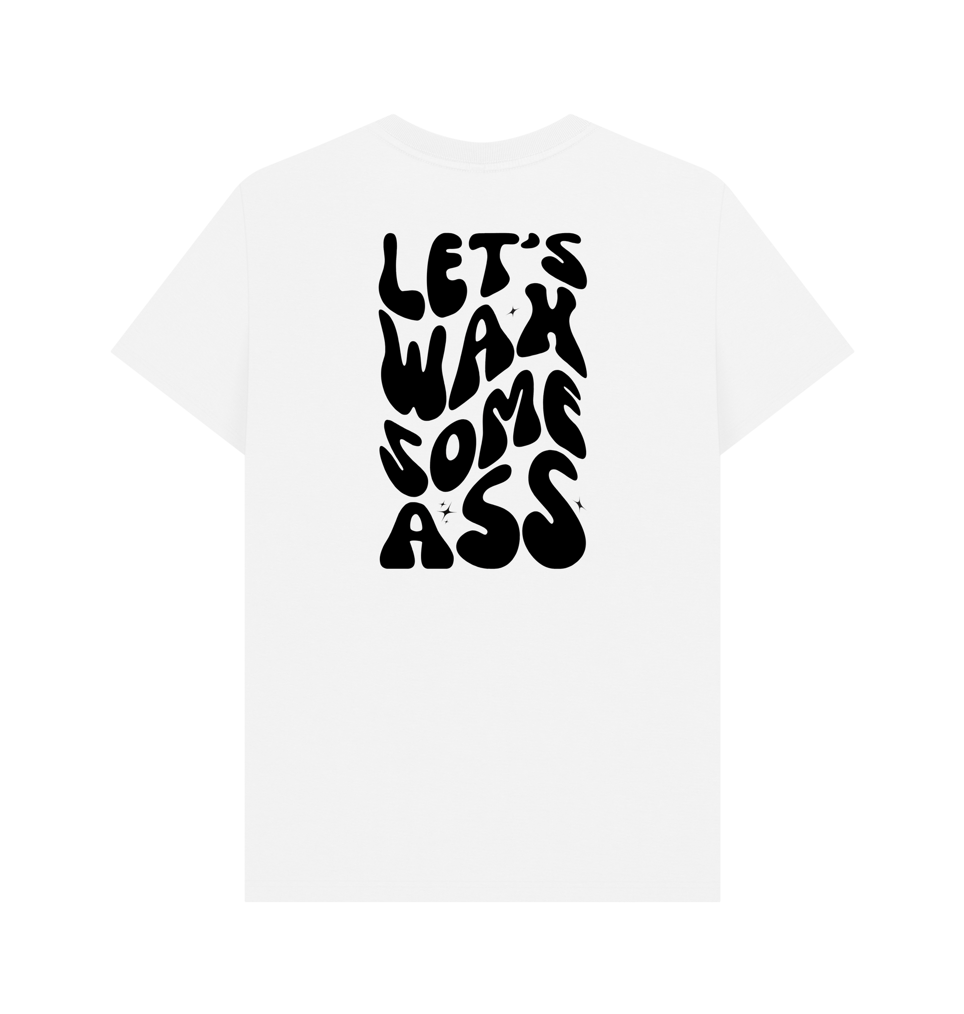White Printed T-shirt Back