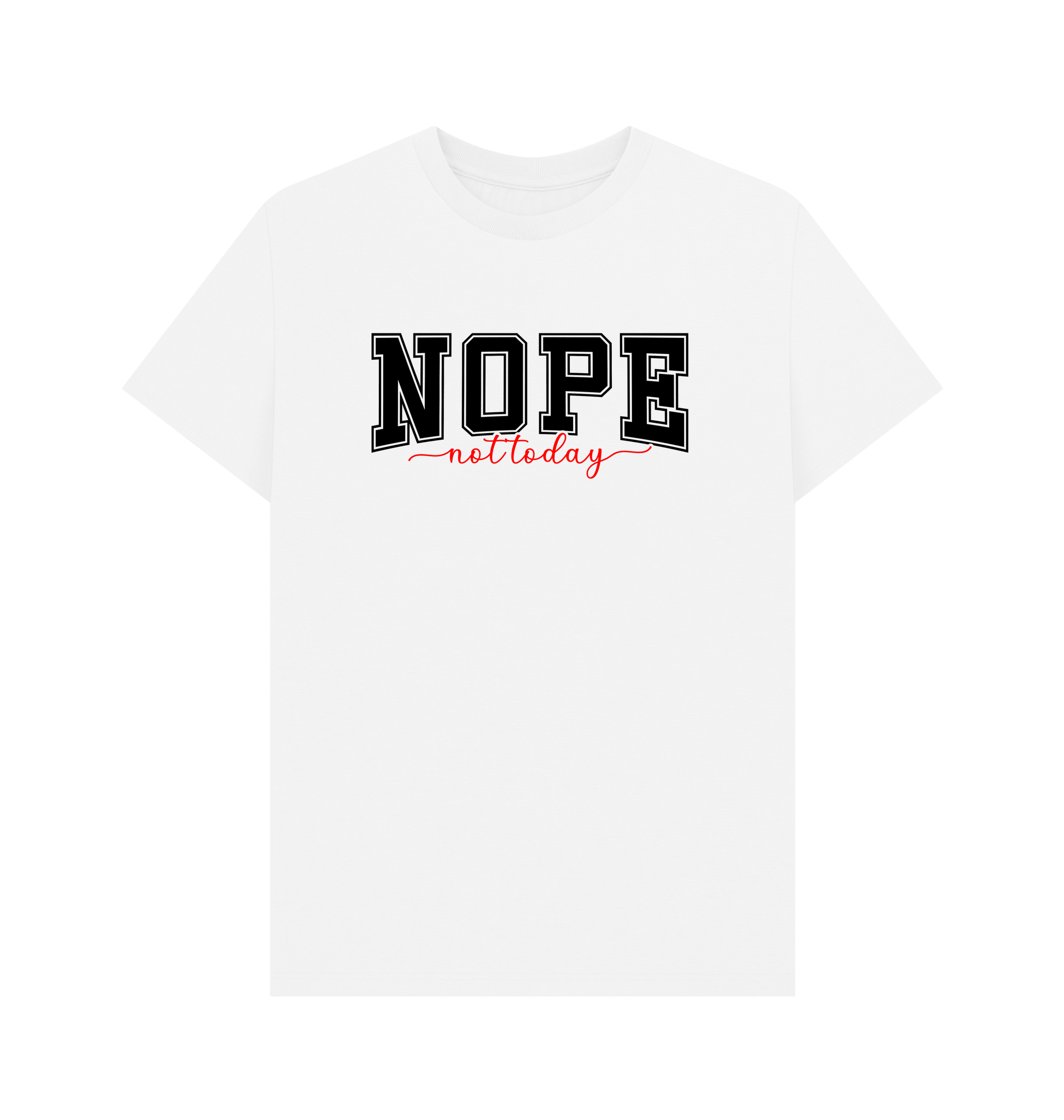 White Printed T-shirt Front