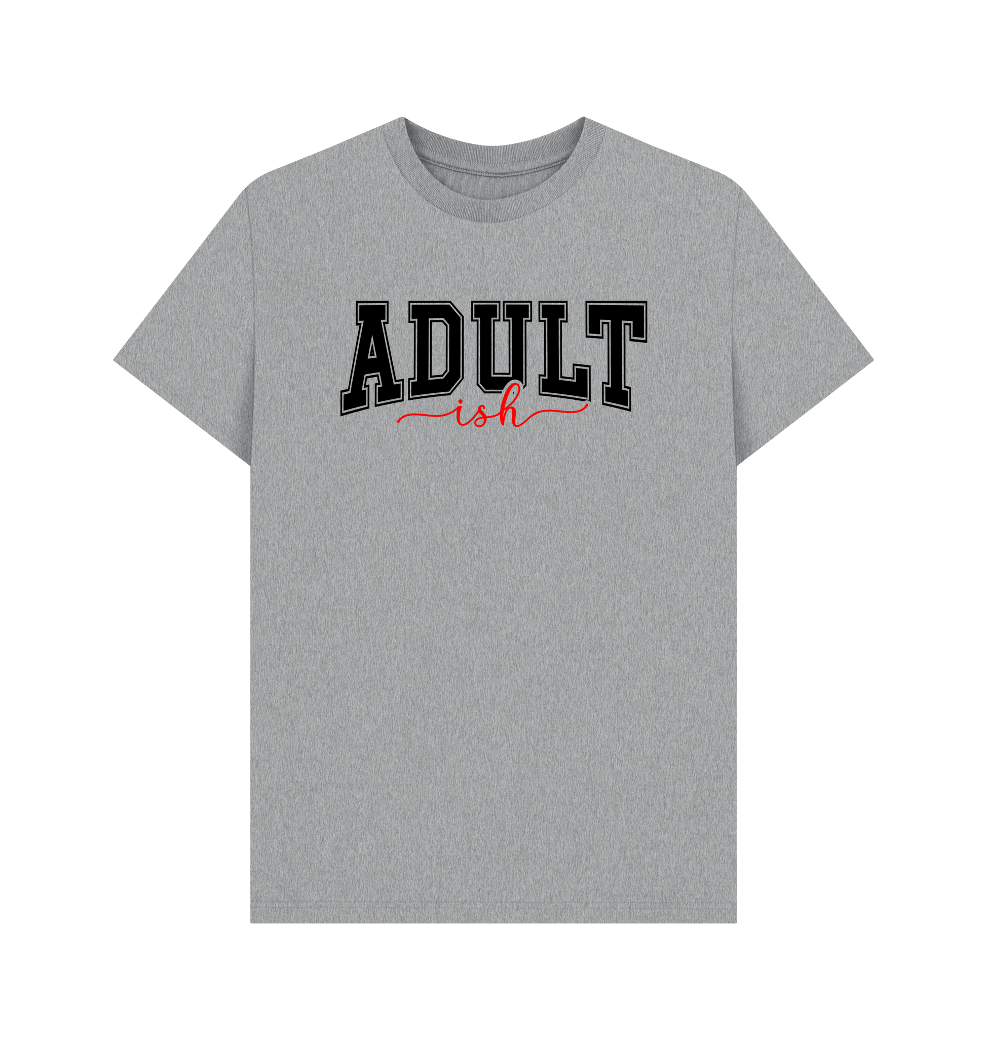 Athletic Grey Printed T-shirt Front