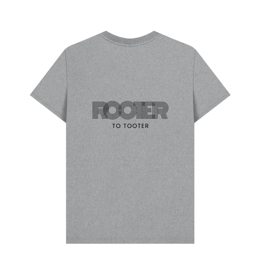 Athletic Grey Printed T-shirt Back