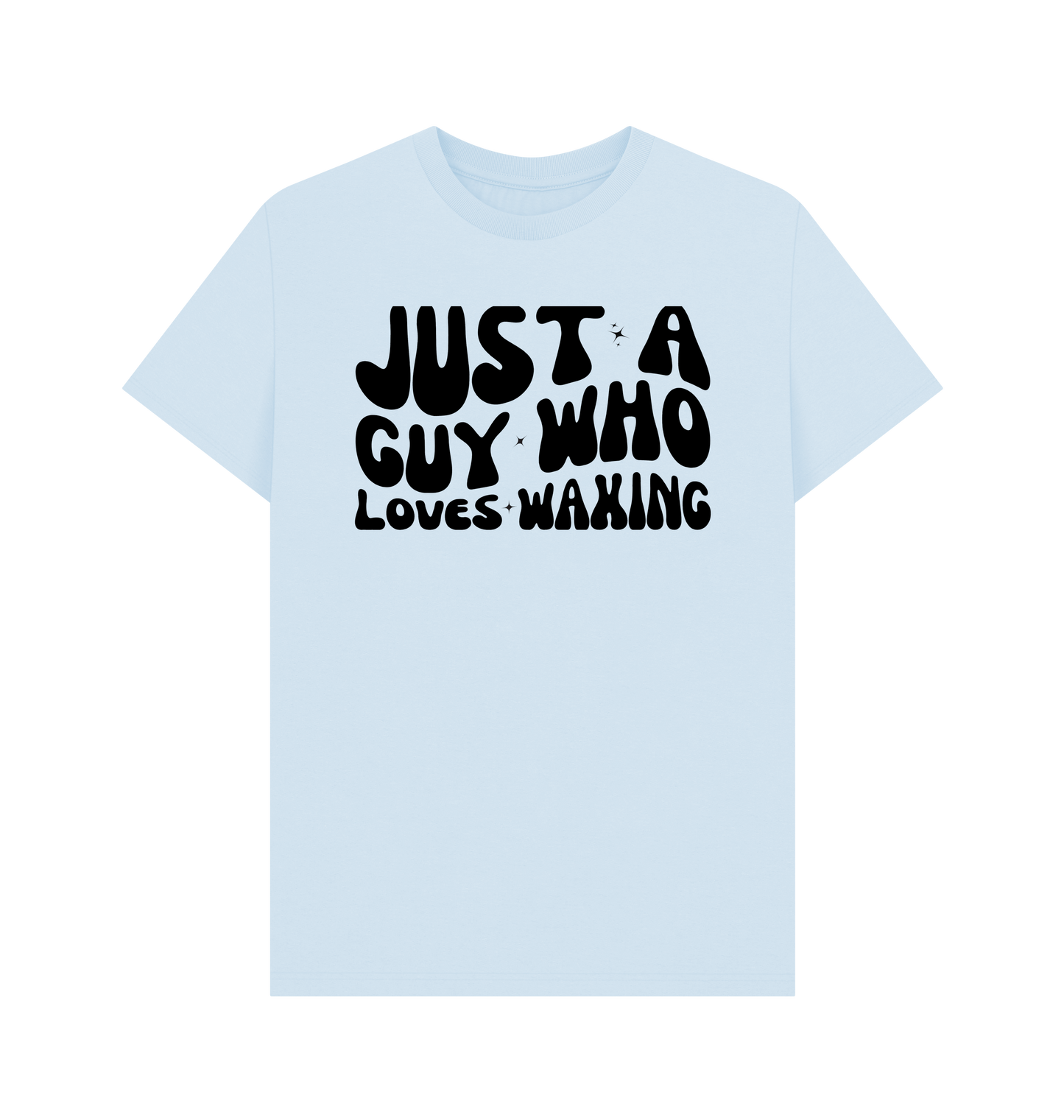 Sky Blue Printed T-shirt Front