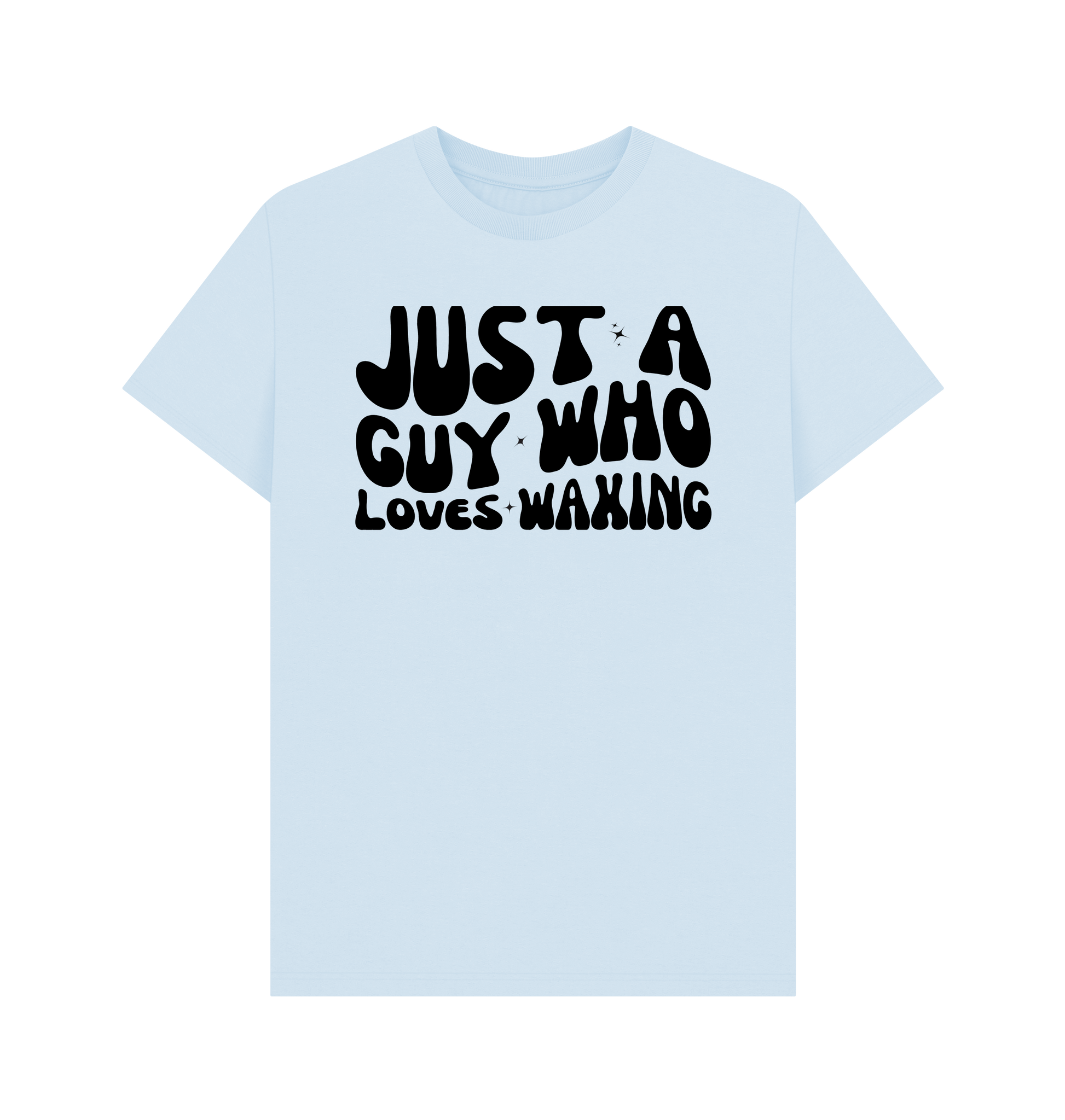 Sky Blue Printed T-shirt Front