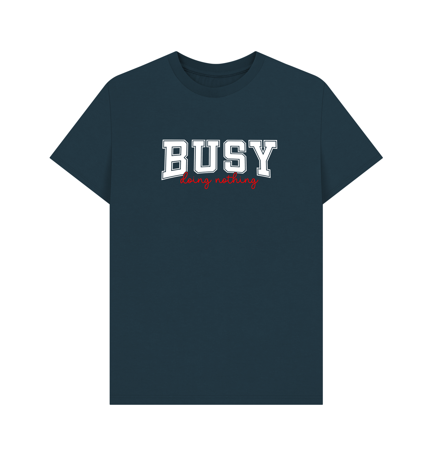 Denim Blue Printed T-shirt Front