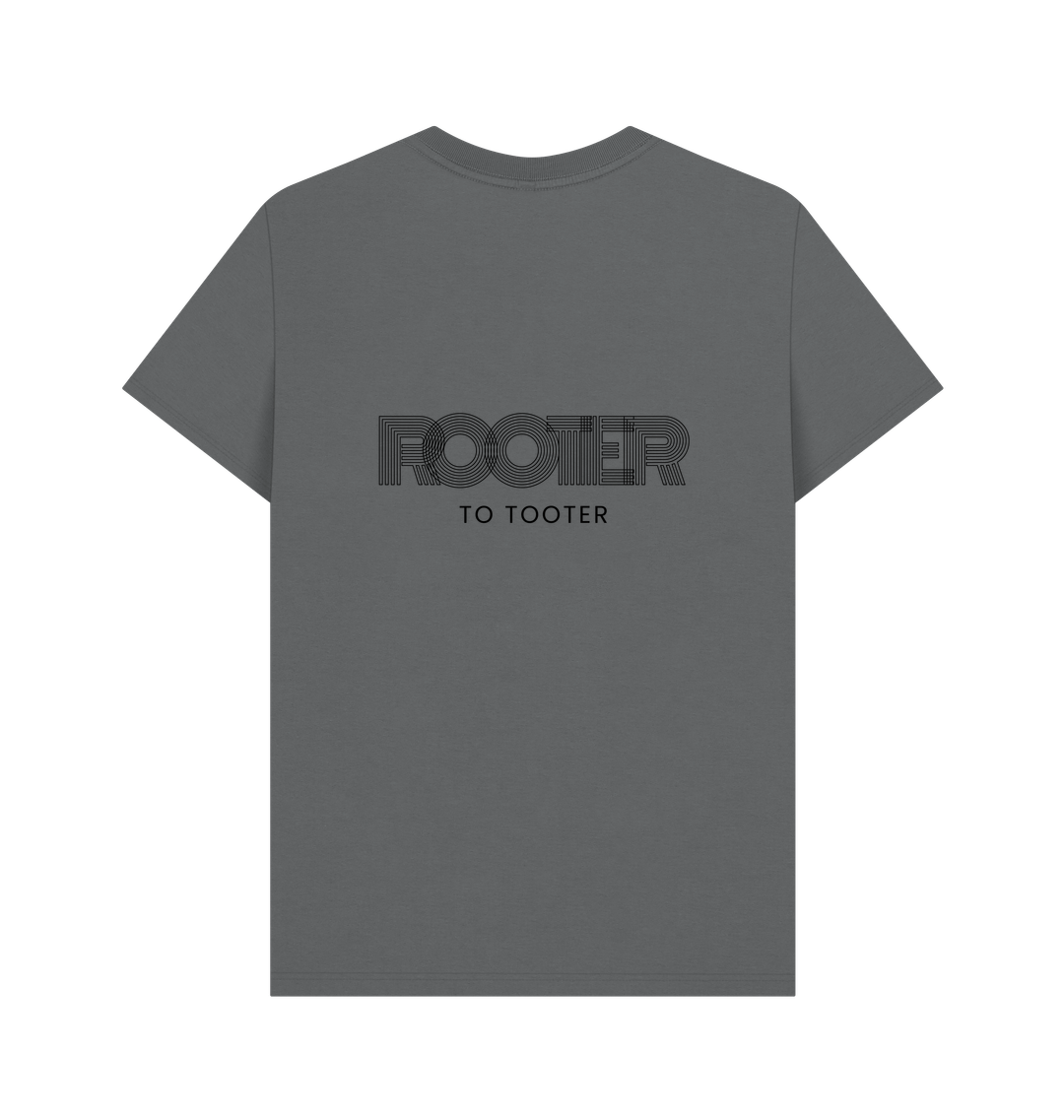 Slate Grey Printed T-shirt Back