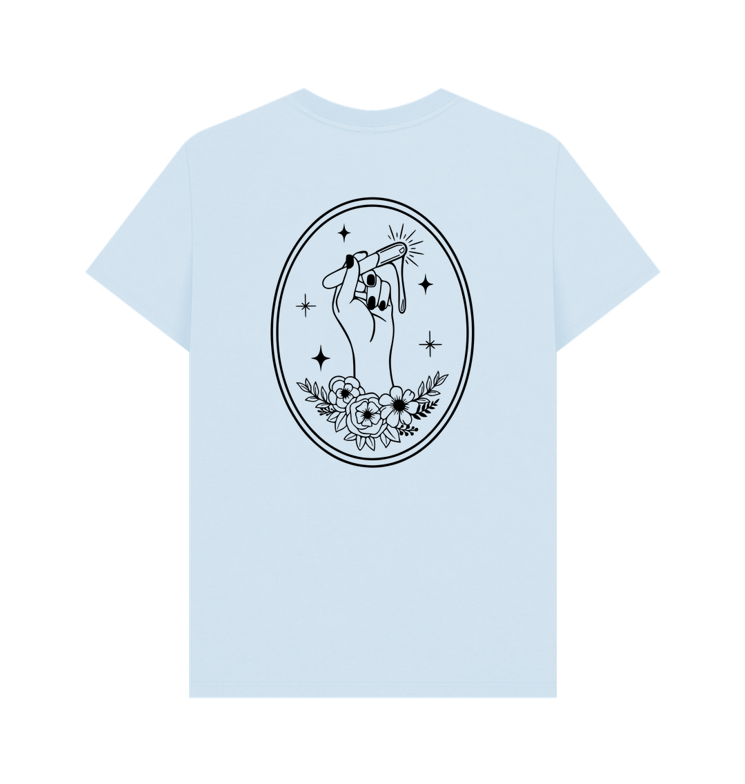 Sky Blue Printed T-shirt Back