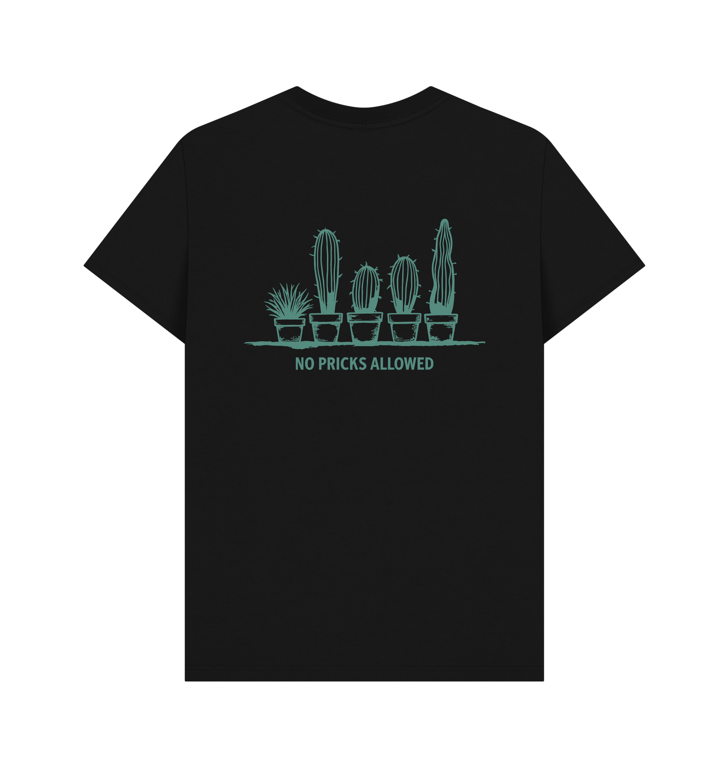 Black Printed T-shirt Back