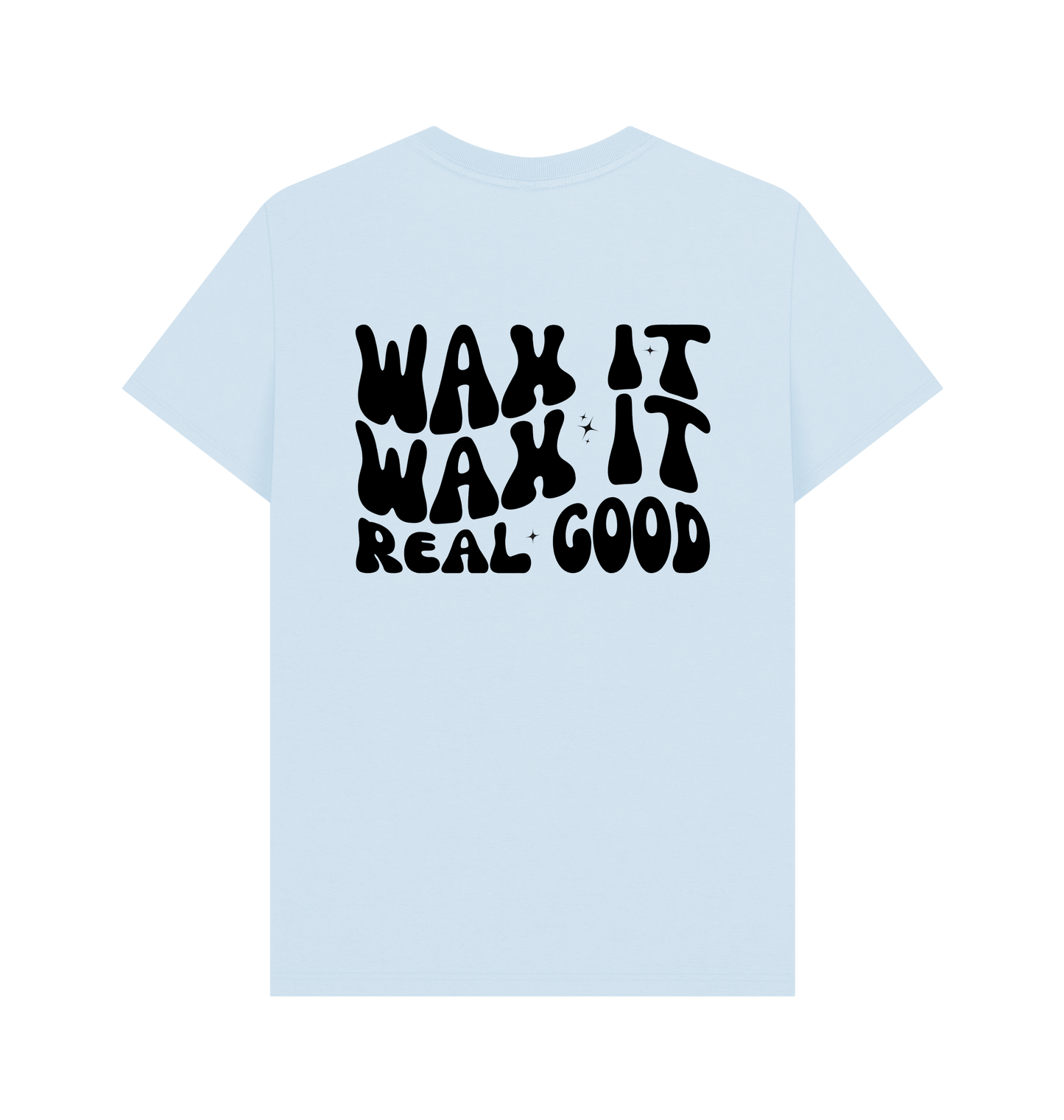 Sky Blue Printed T-shirt Back