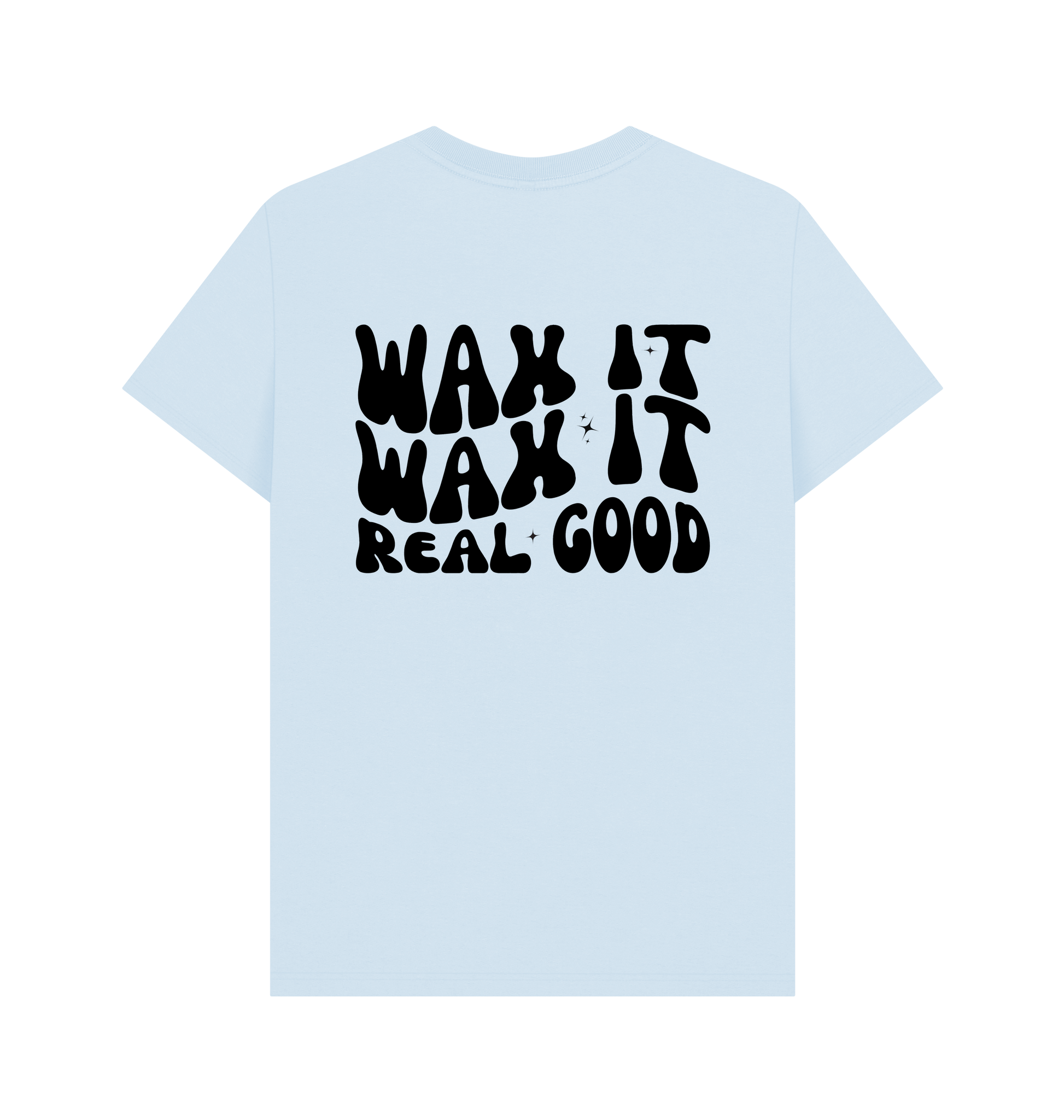 Sky Blue Printed T-shirt Back