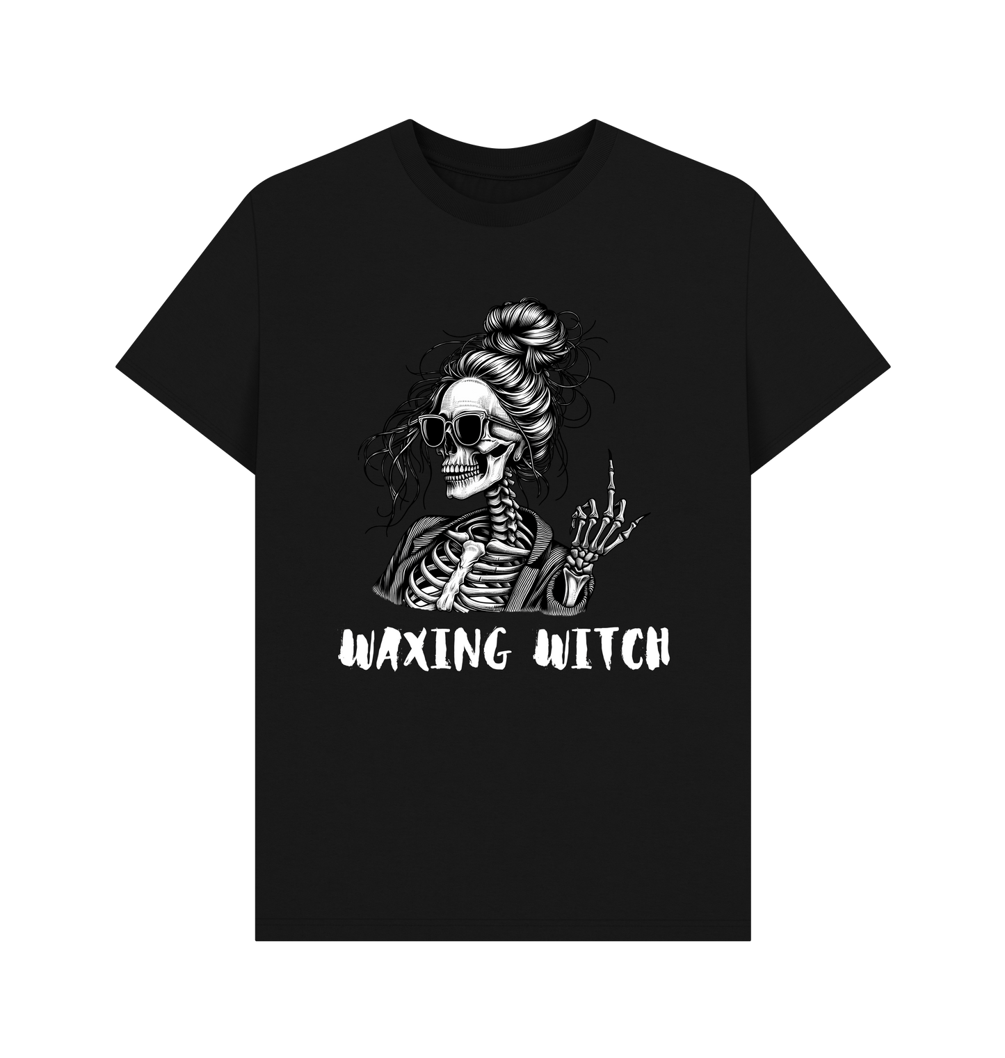 Black Printed T-shirt Front