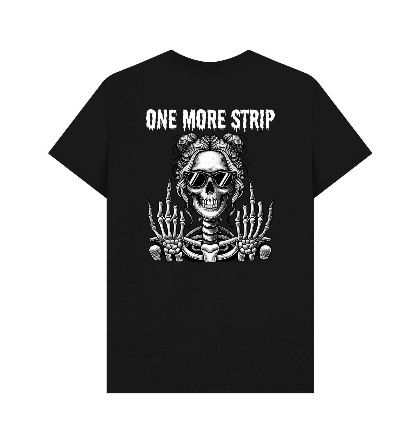 Black Printed T-shirt Back