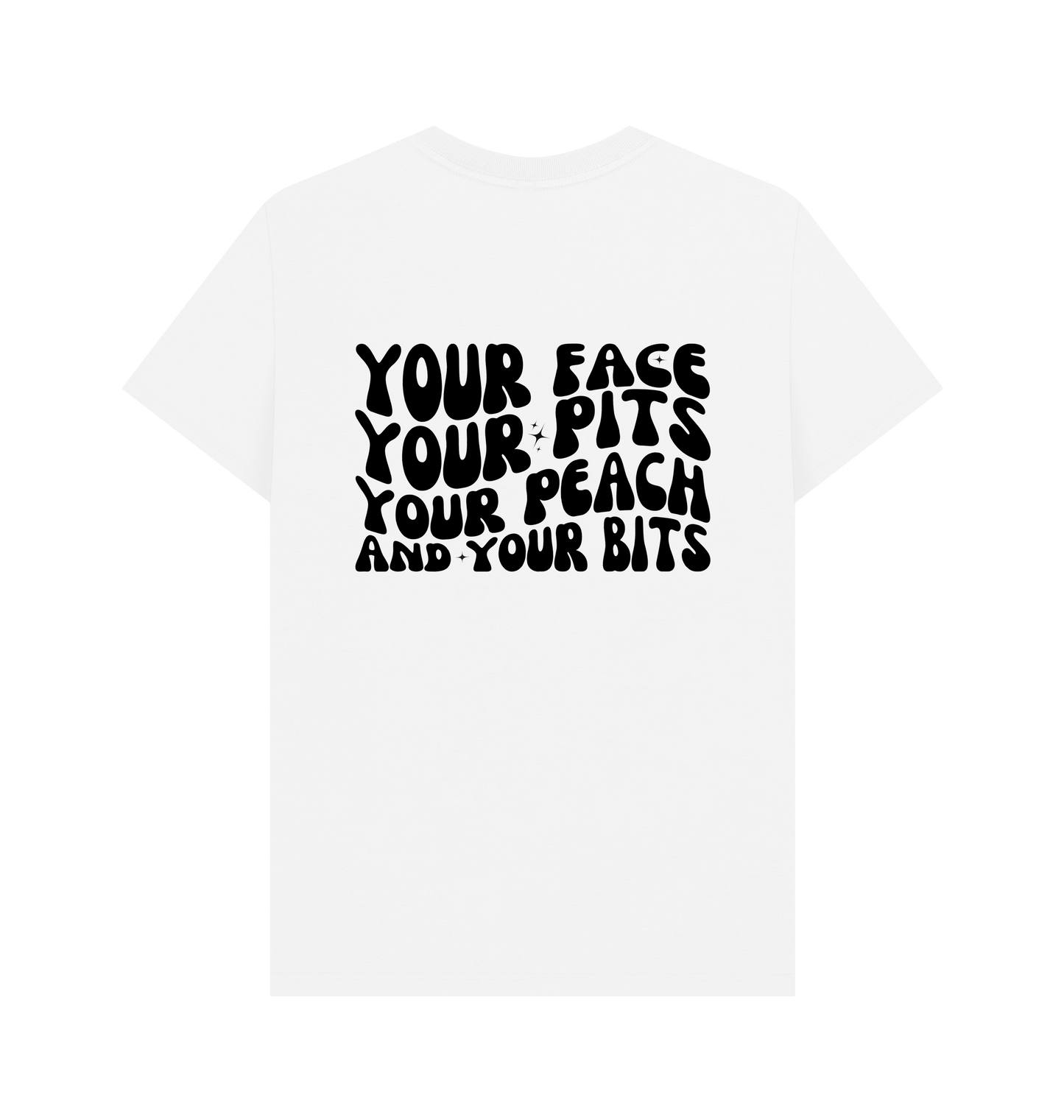 White Printed T-shirt Back