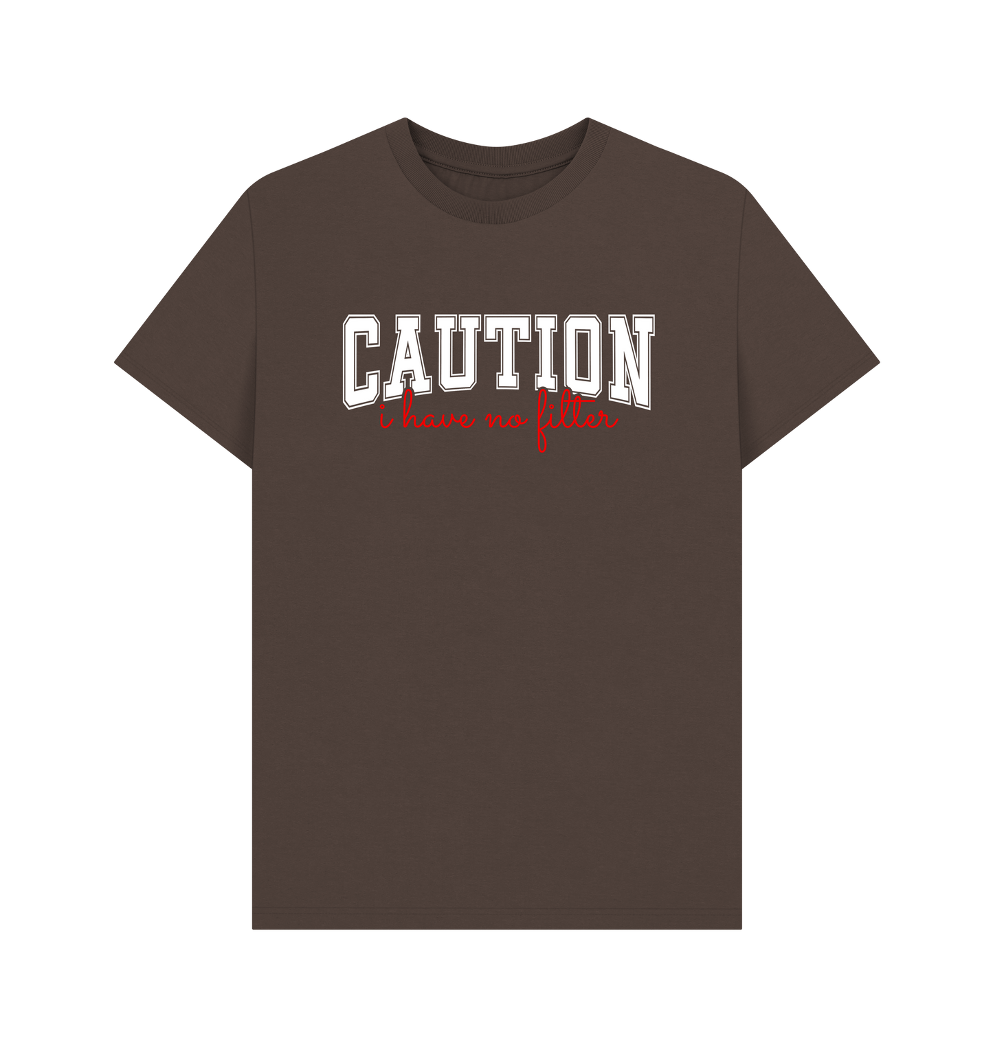 Chocolate Printed T-shirt Front
