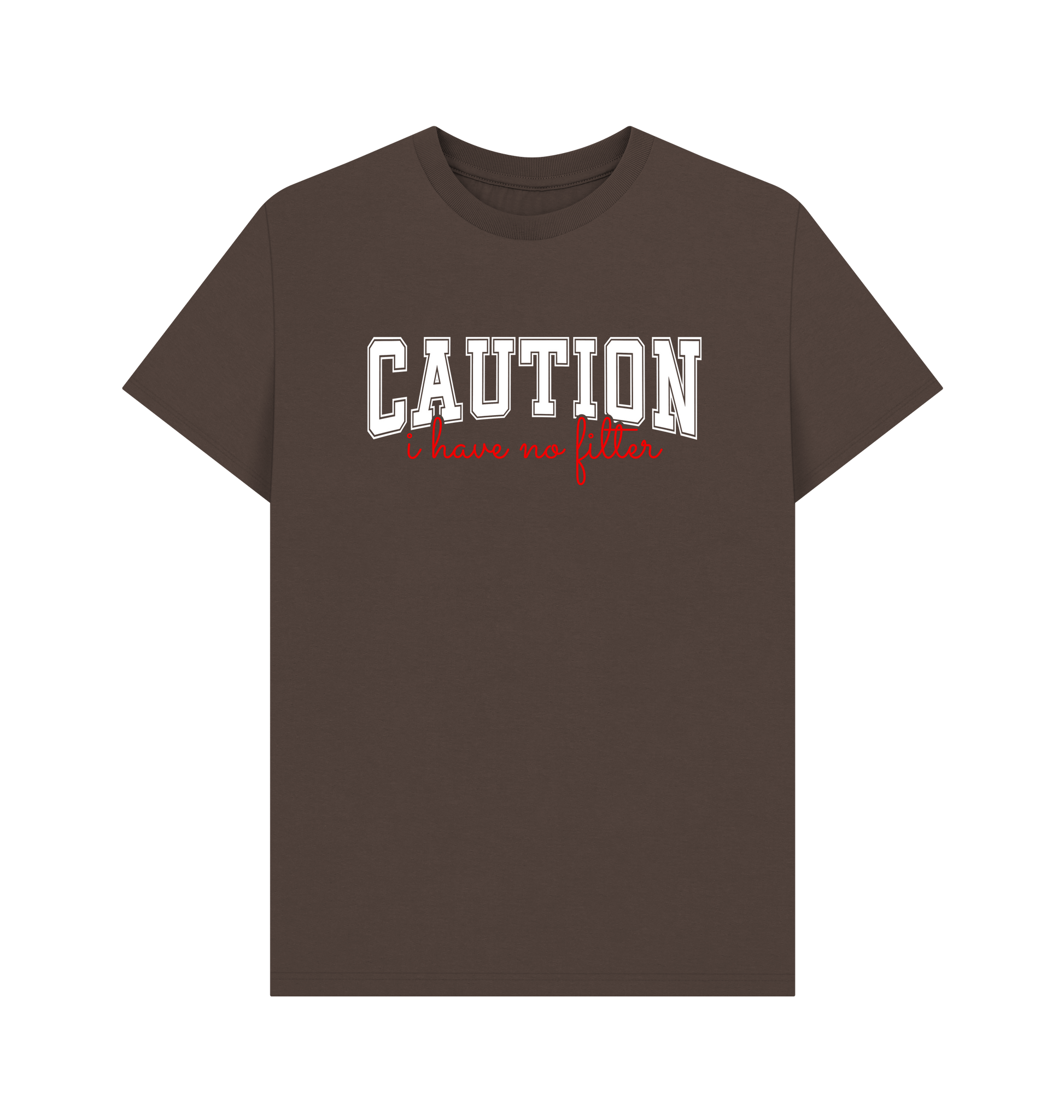 Chocolate Printed T-shirt Front