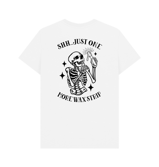 White BACK DESIGN - JUST ONE MORE STRIP black