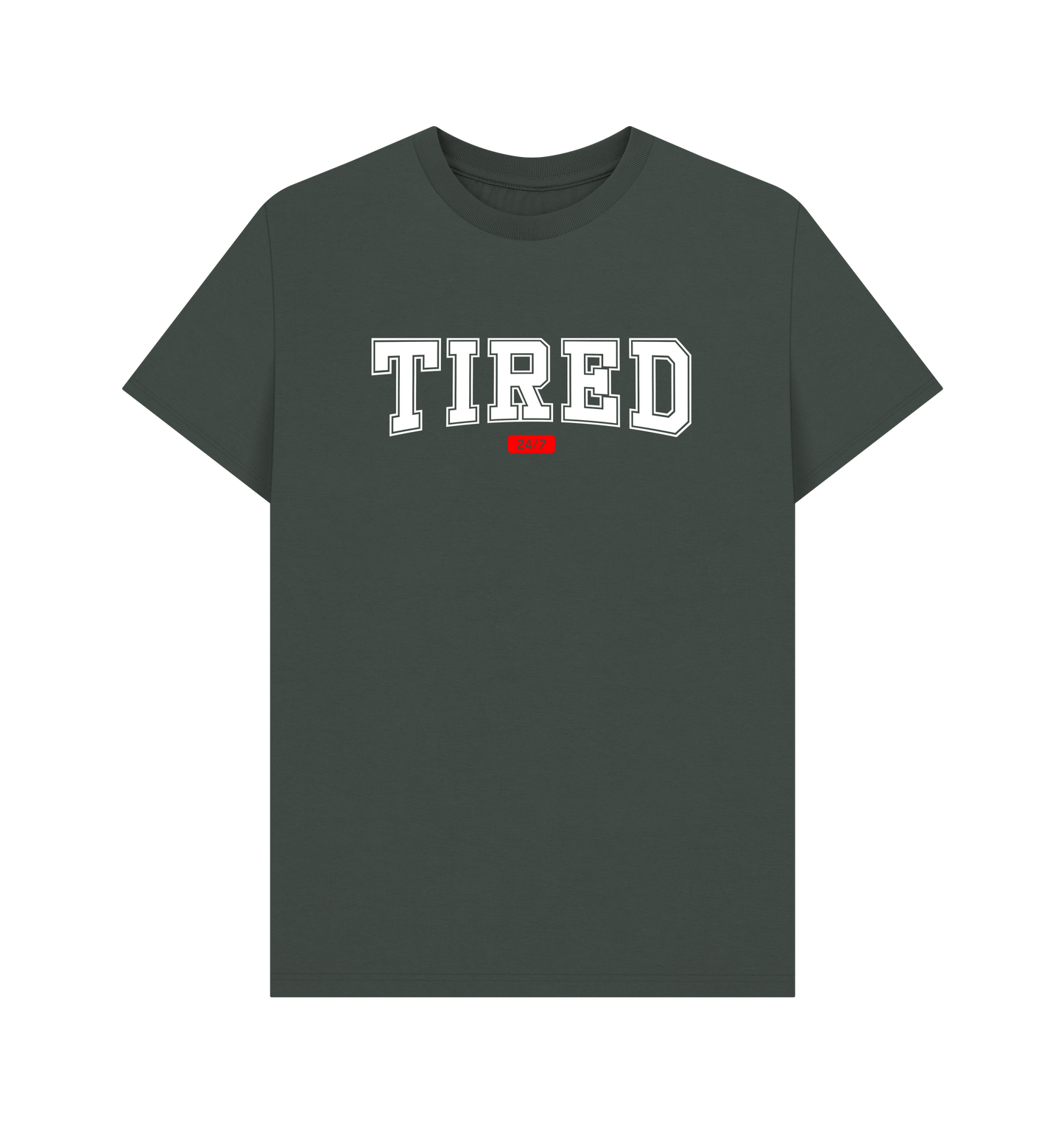Dark Grey Printed T-shirt Front