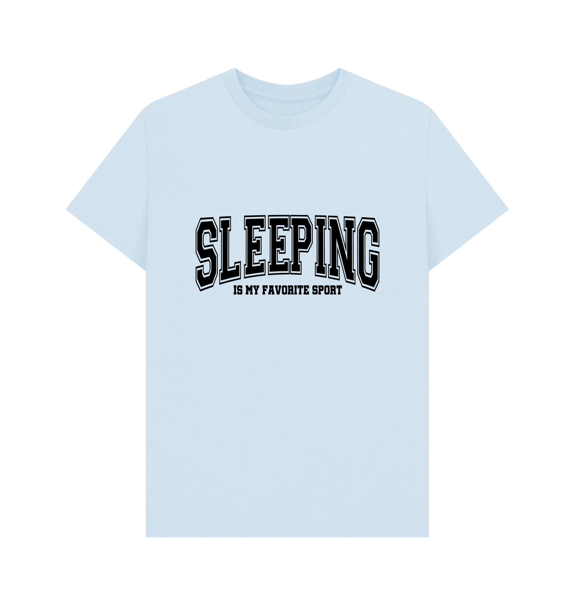 Sky Blue Printed T-shirt Front
