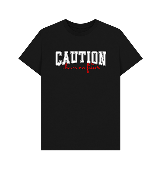 Black Printed T-shirt Front