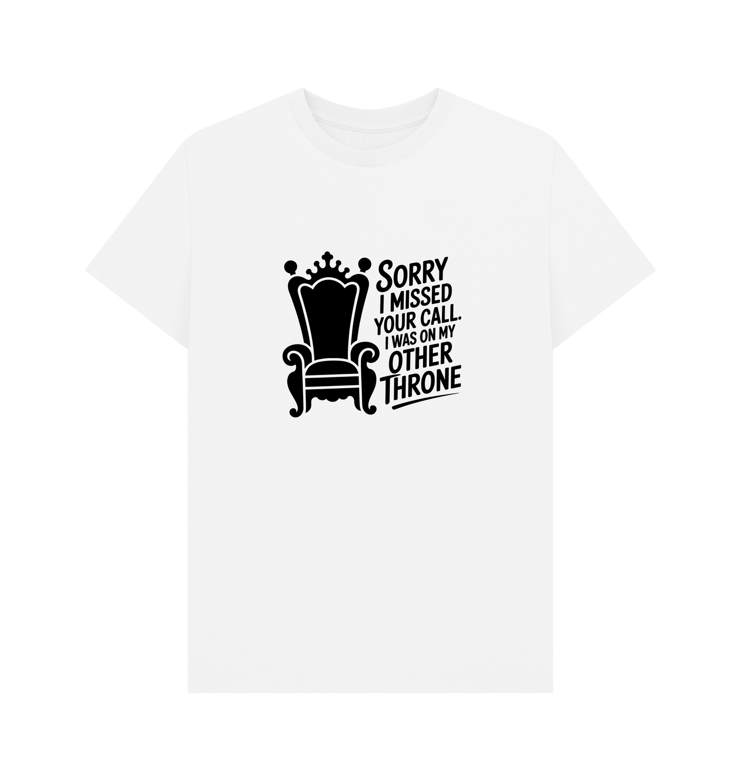 White Printed T-shirt Front