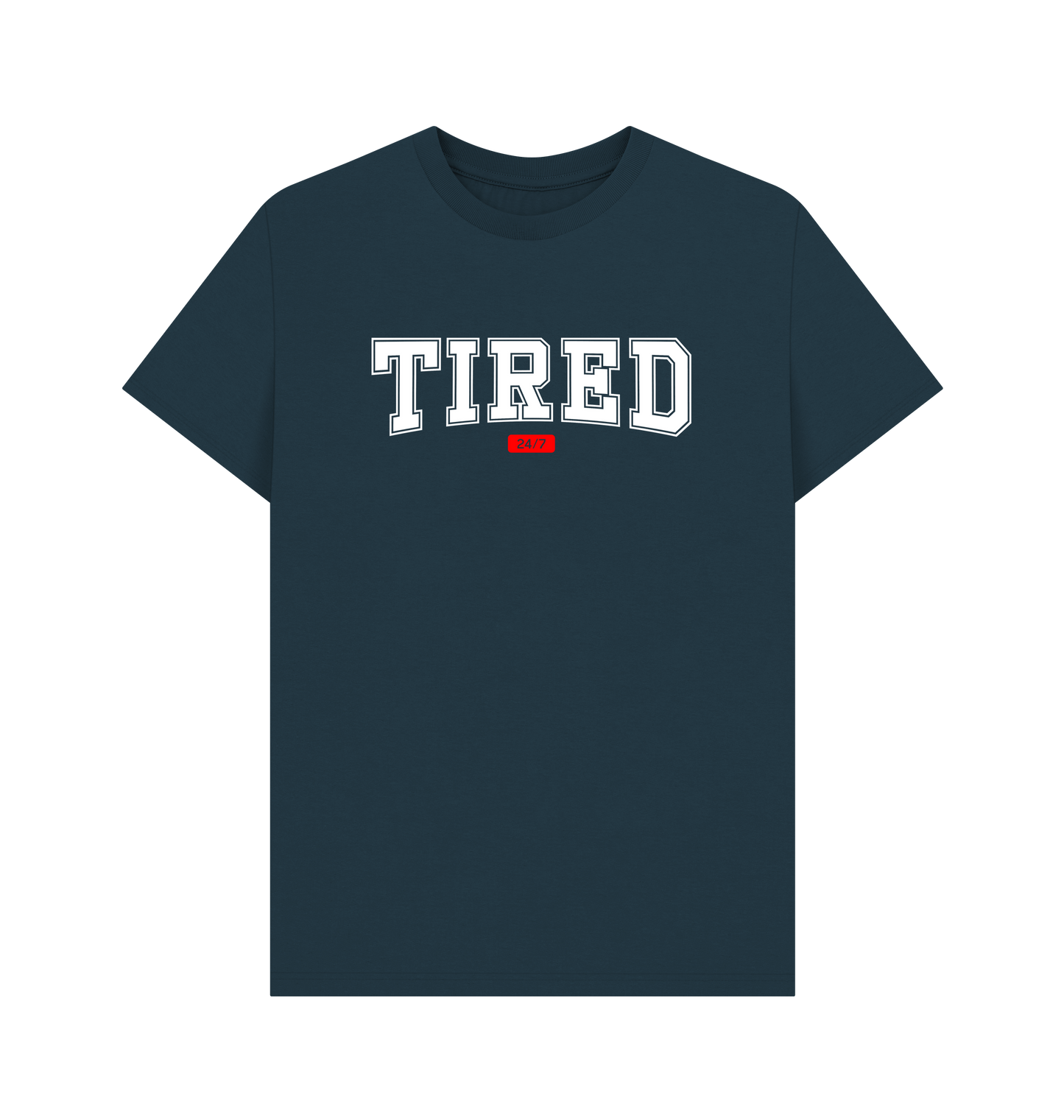Denim Blue Printed T-shirt Front