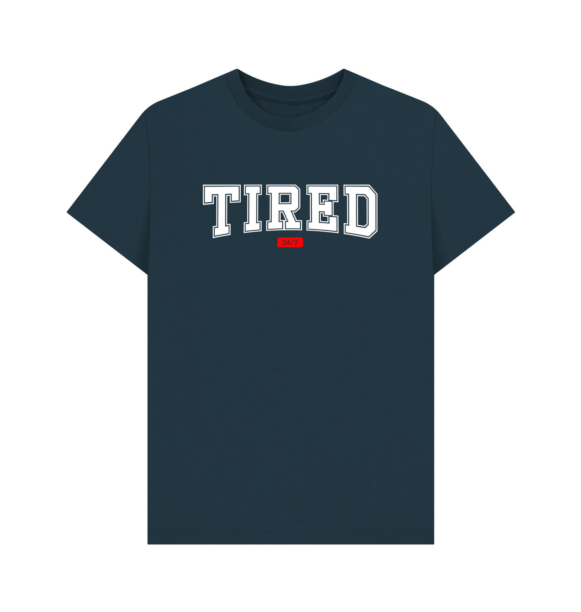 Denim Blue Printed T-shirt Front
