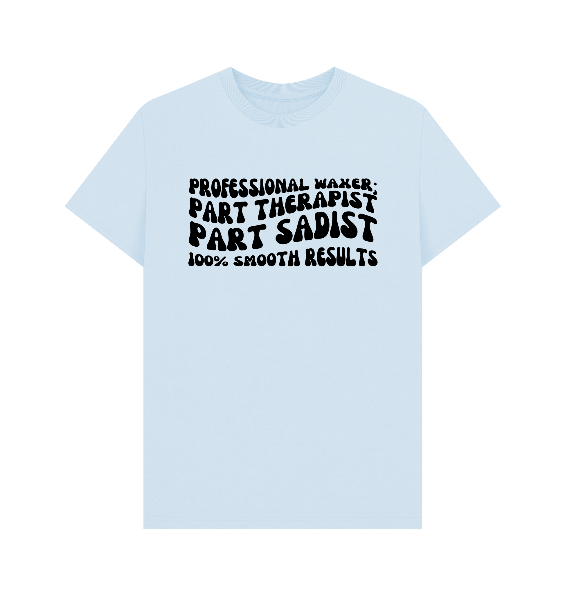 Sky Blue Printed T-shirt Front