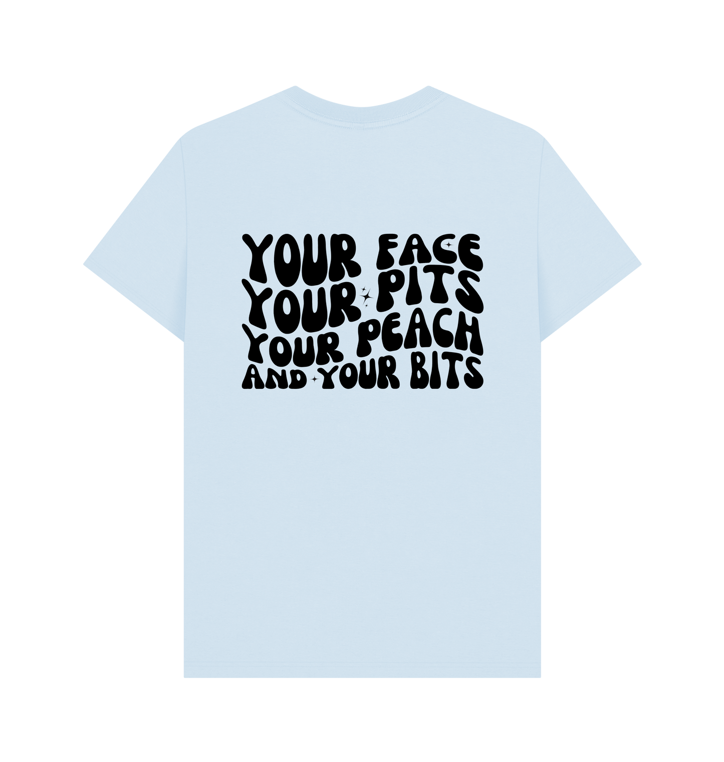 Sky Blue Printed T-shirt Back
