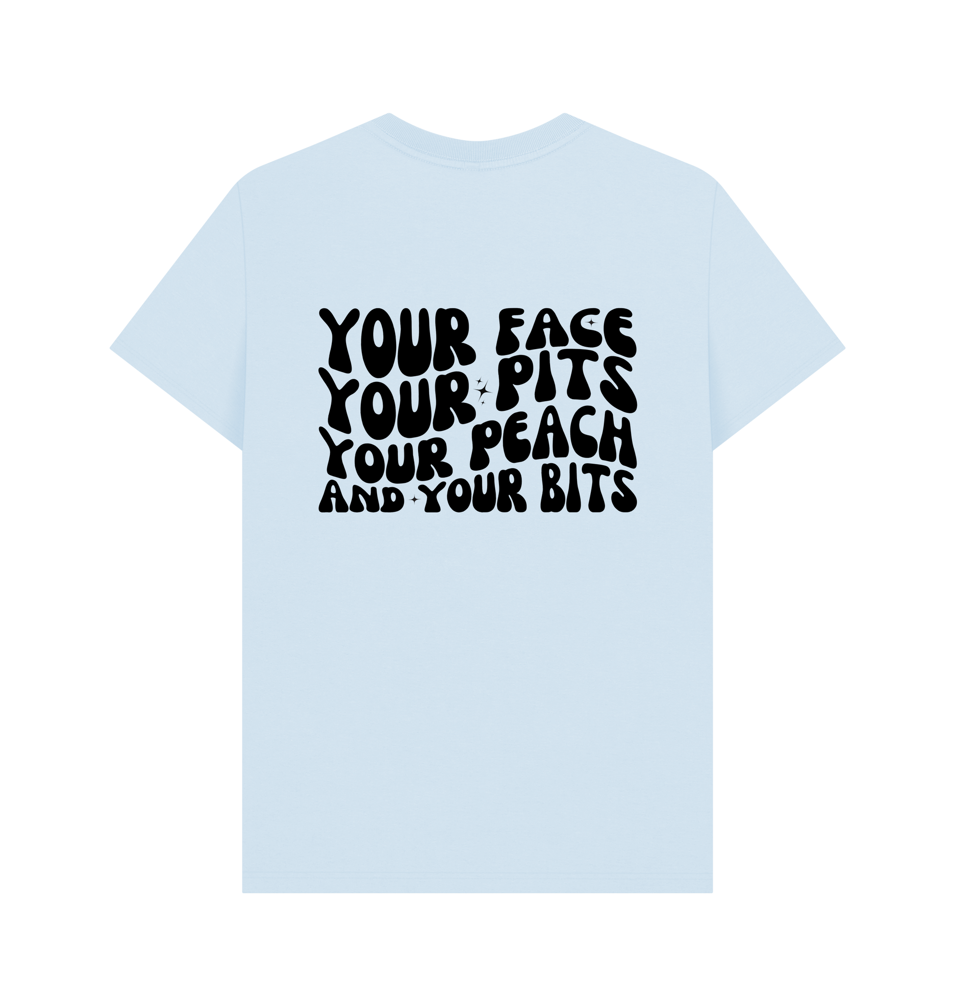 Sky Blue Printed T-shirt Back