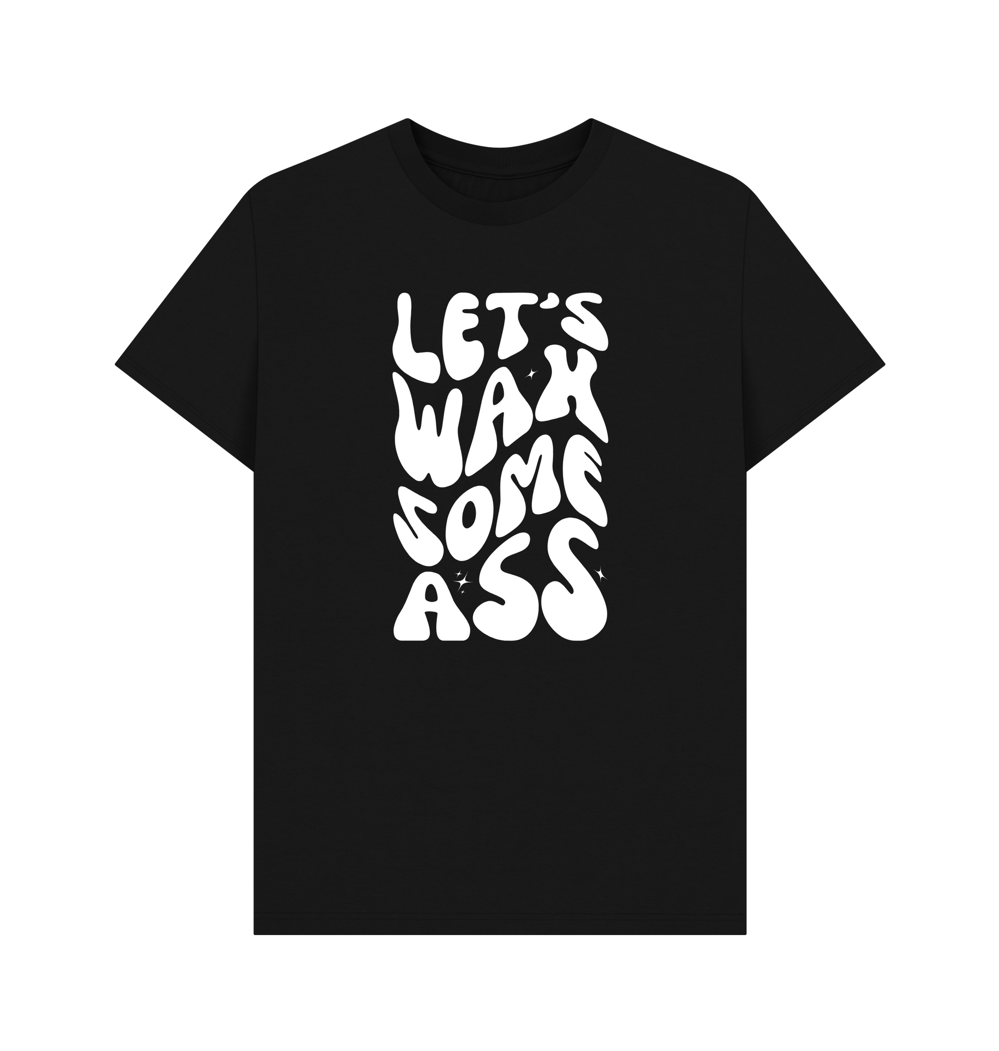 Black Printed T-shirt Front