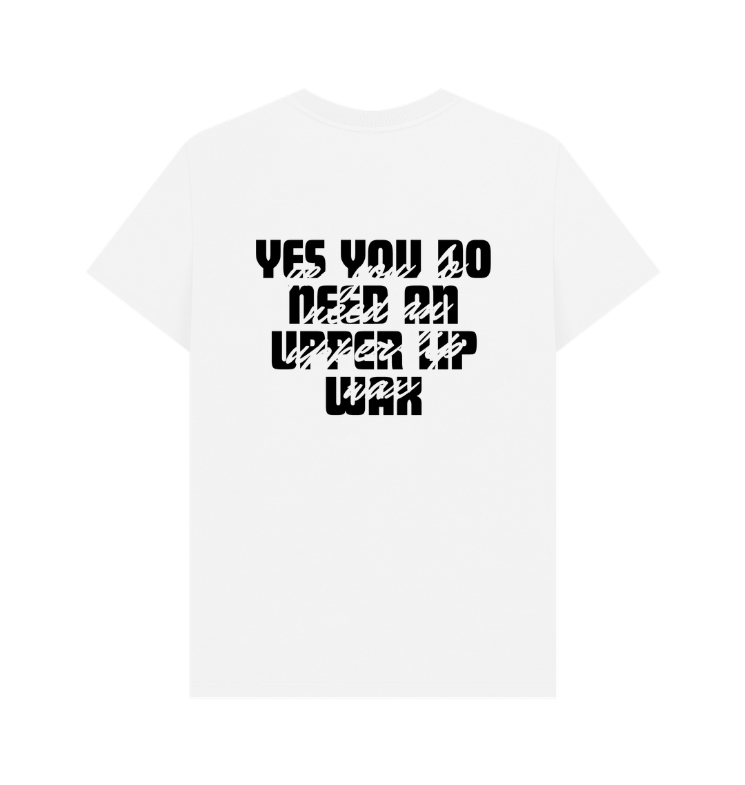 White Printed T-shirt Back