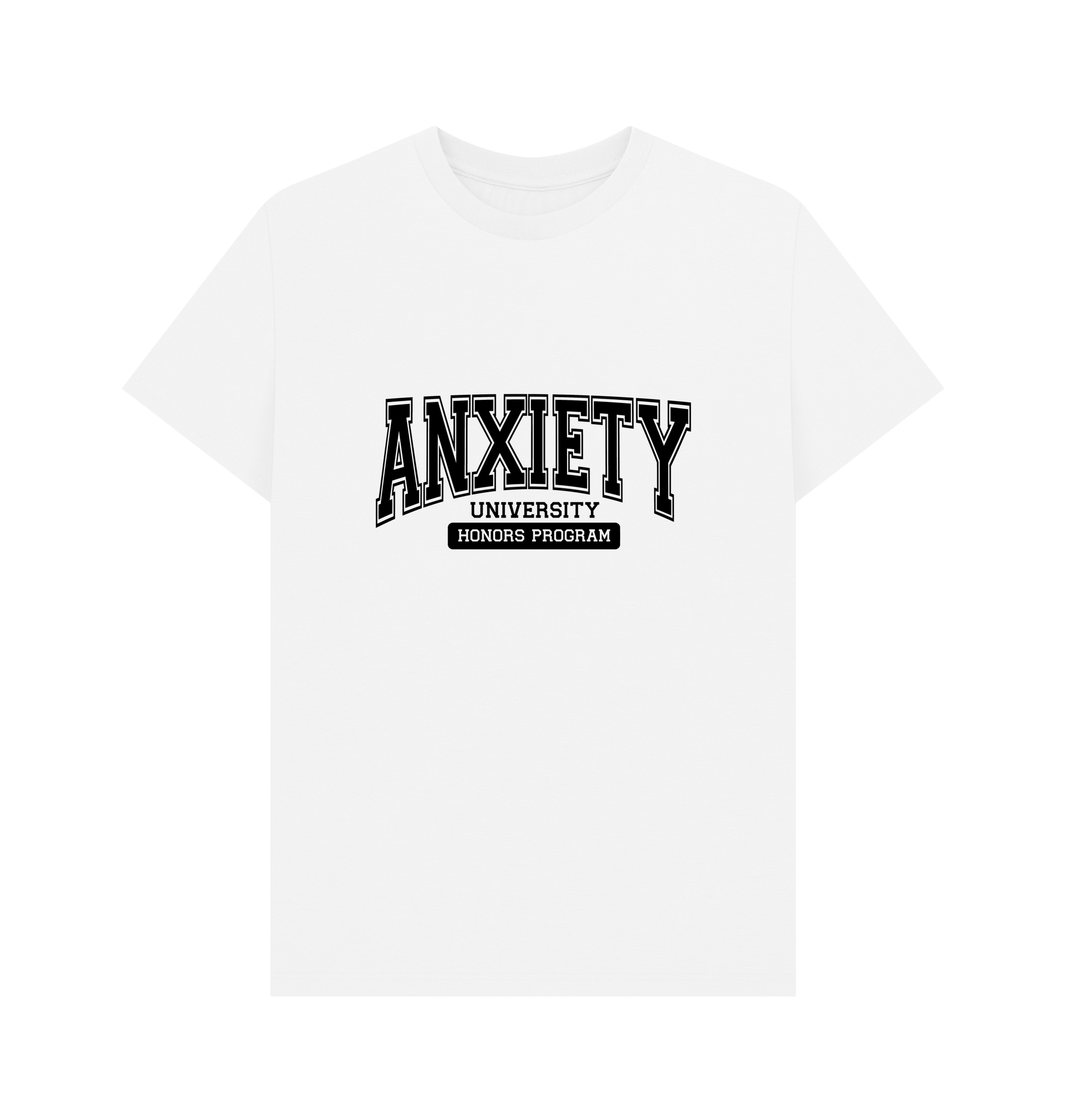 White Printed T-shirt Front