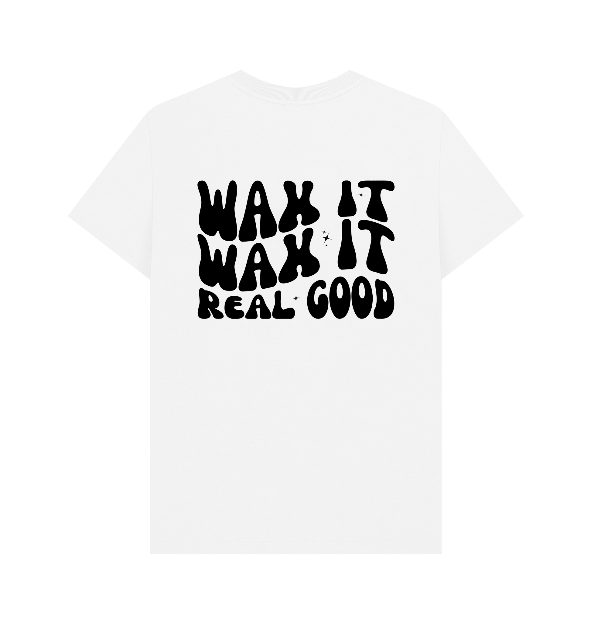 White Printed T-shirt Back