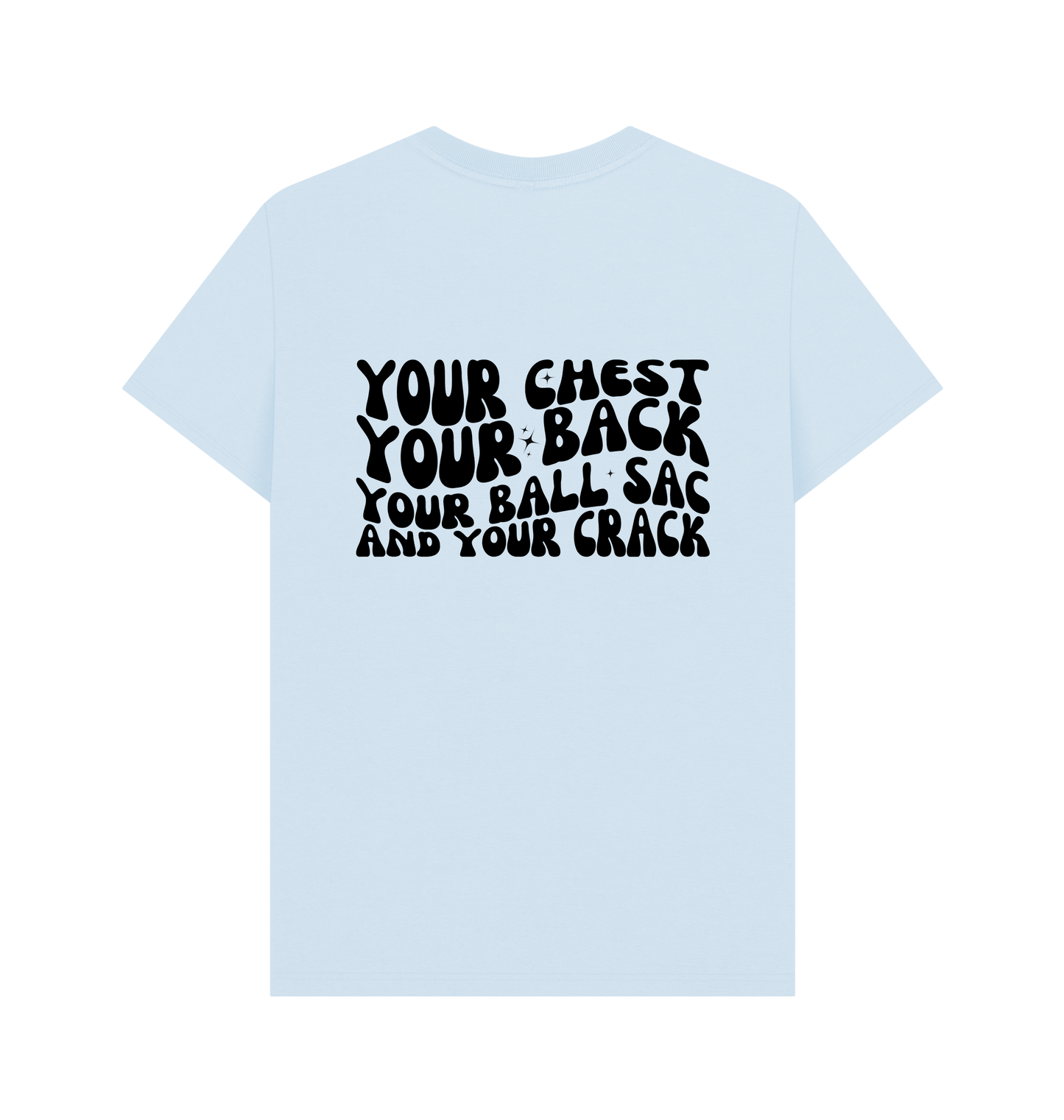 Sky Blue Printed T-shirt Back