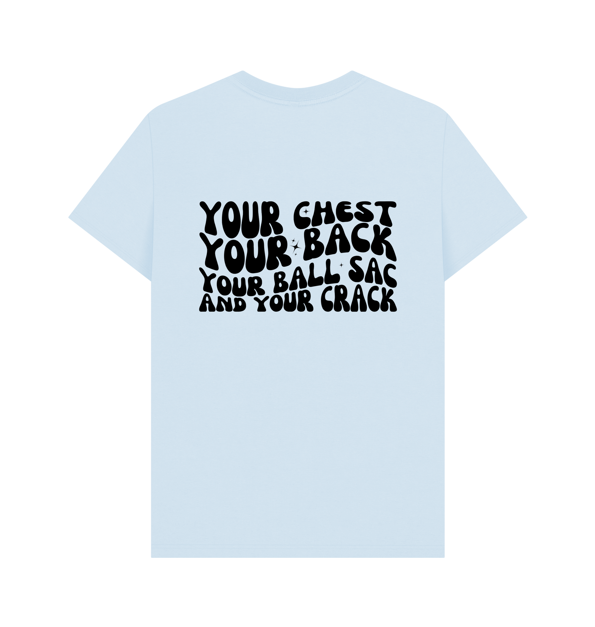 Sky Blue Printed T-shirt Back