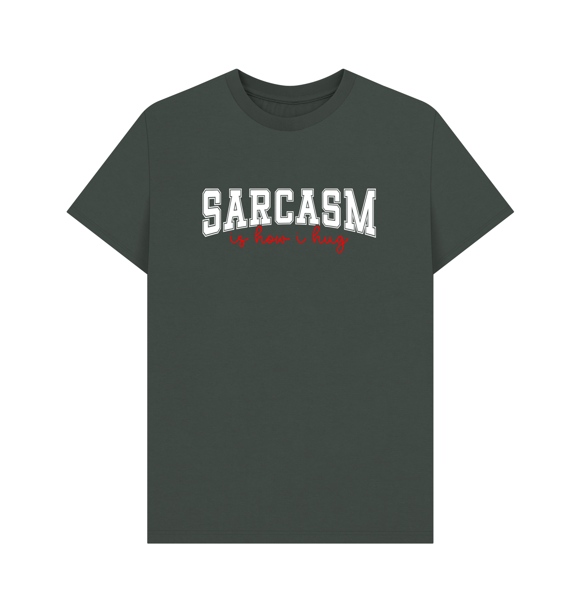 Dark Grey Printed T-shirt Front