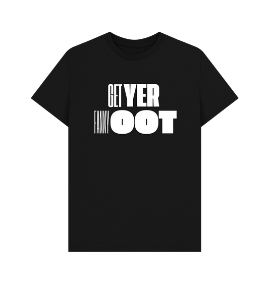 Black Printed T-shirt Front