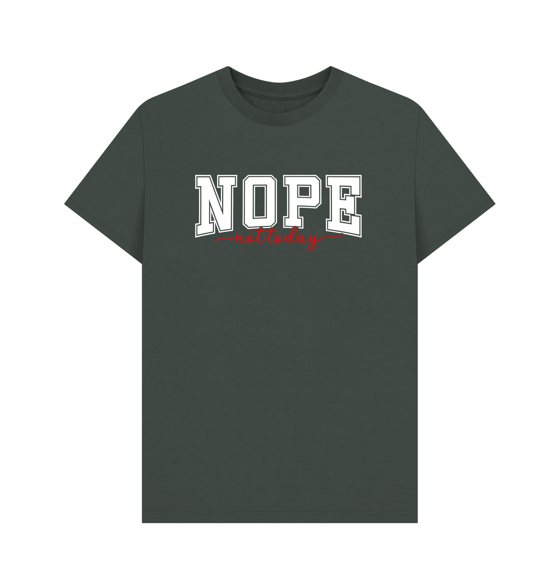 Dark Grey Printed T-shirt Front