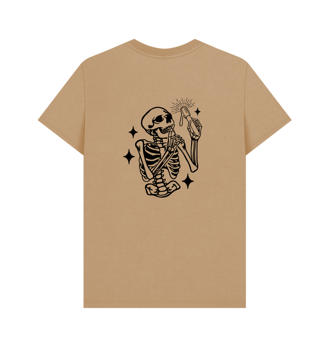 Sand BACK DESIGN - SKELETON black