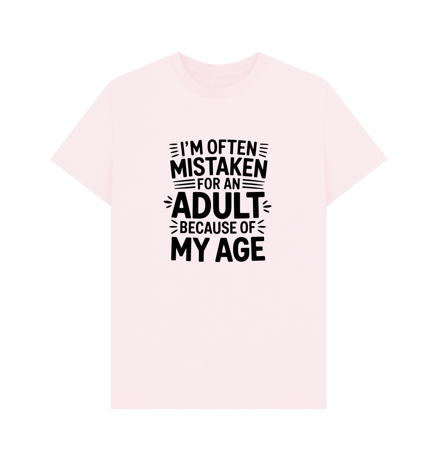 Pink Printed T-shirt Front